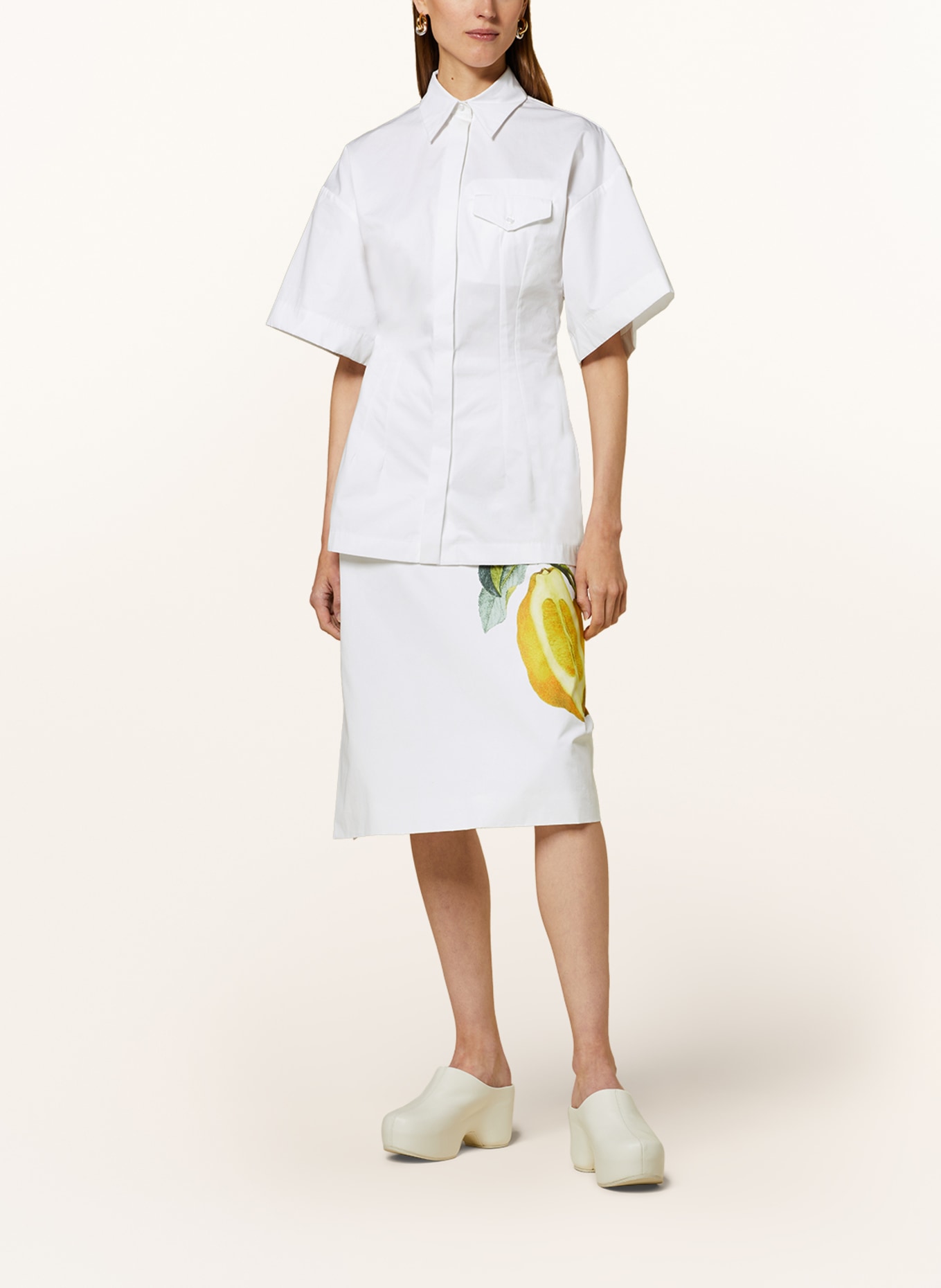 SPORTMAX Shirt blouse CURVE, Color: WHITE (Image 2)