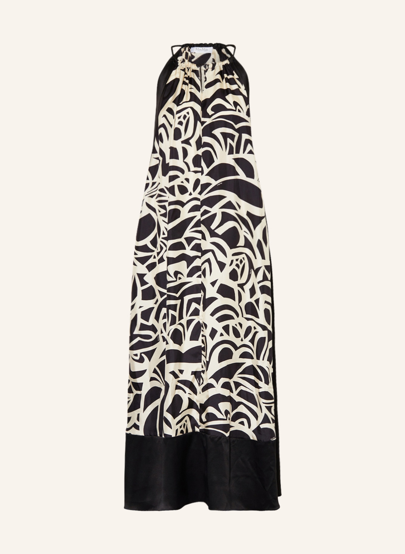 Max Mara Silk dress LICEN, Color: BLACK/ CREAM (Image 1)