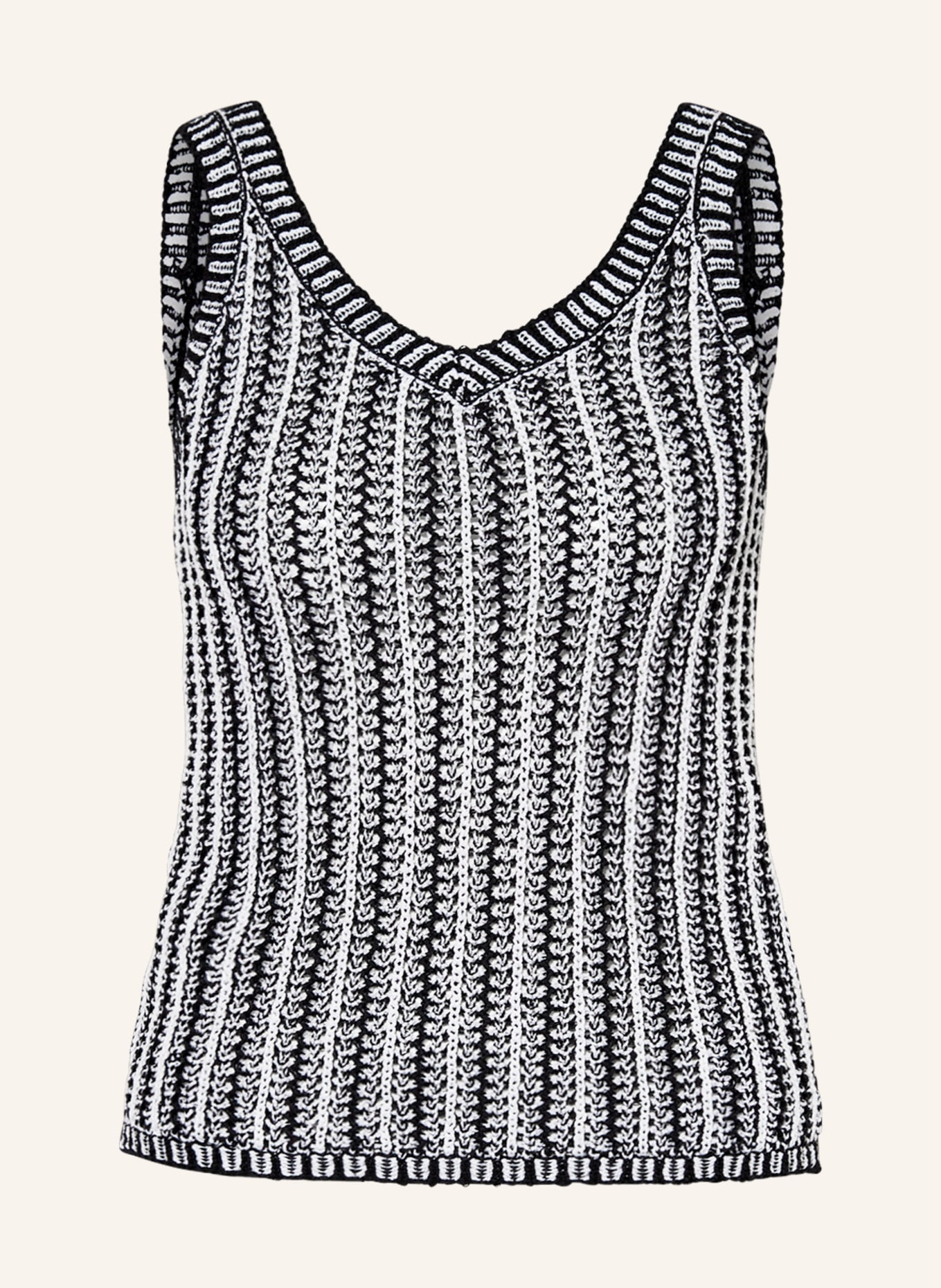 Max Mara Knit top ARRIGO, Color: BLACK/ WHITE (Image 1)