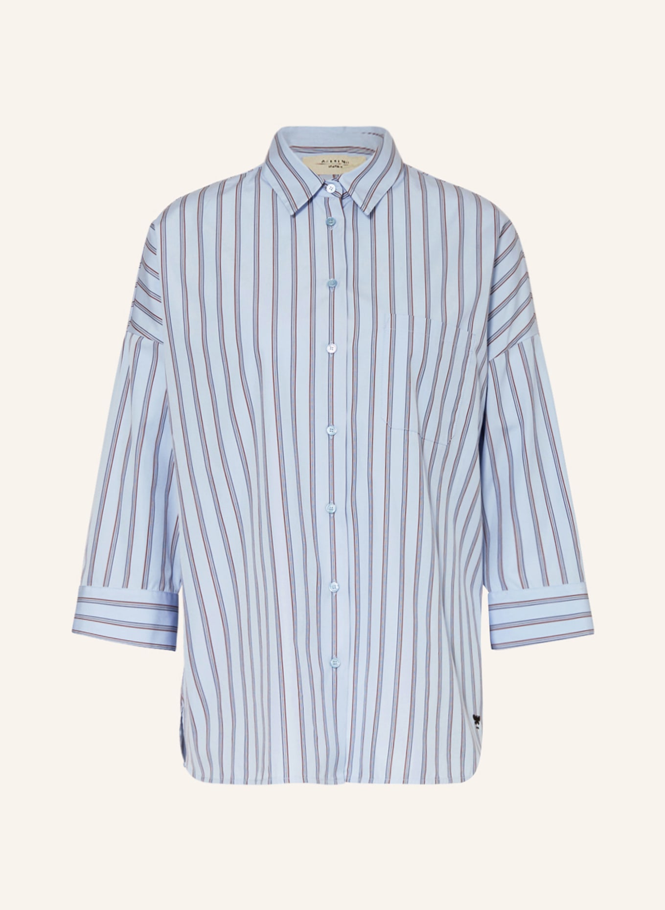 WEEKEND MaxMara Oversized shirt blouse VENUS with 3/4 sleeves, Color: LIGHT BLUE (Image 1)