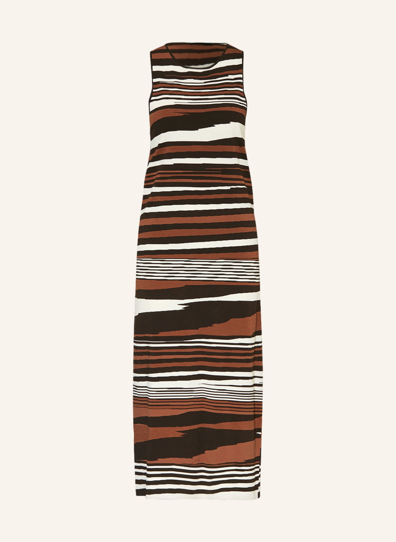 WEEKEND MaxMara Knit dress IFREM, Color: CREAM/ DARK BROWN/ BROWN (Image 1)