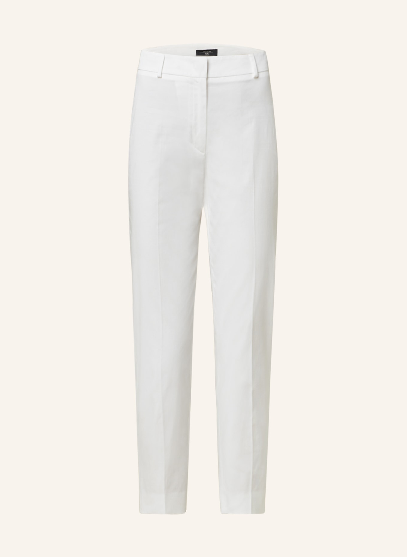 WEEKEND MaxMara 7/8 trousers CECCO, Color: WHITE (Image 1)