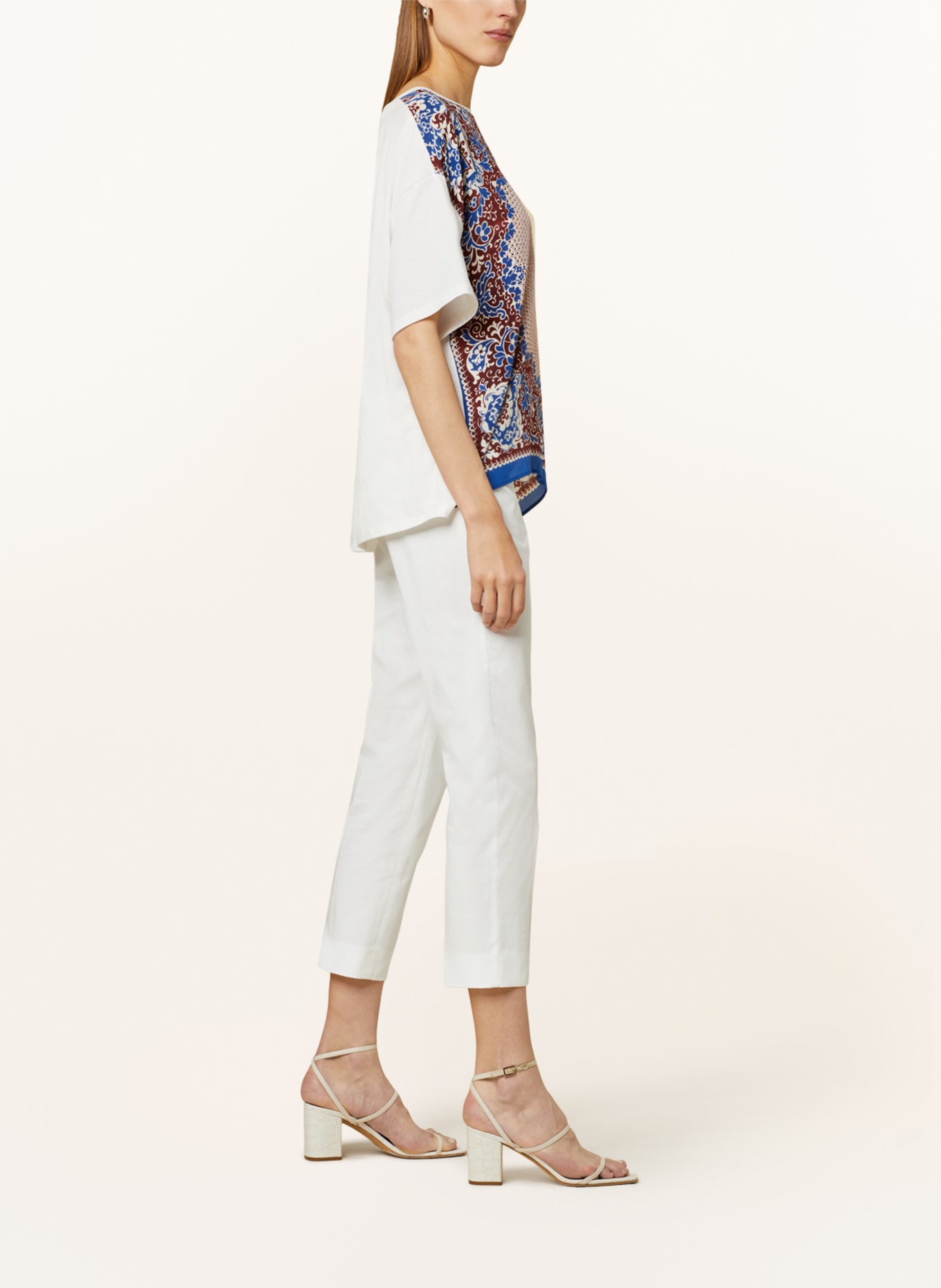 WEEKEND MaxMara 7/8 trousers CECCO, Color: WHITE (Image 4)