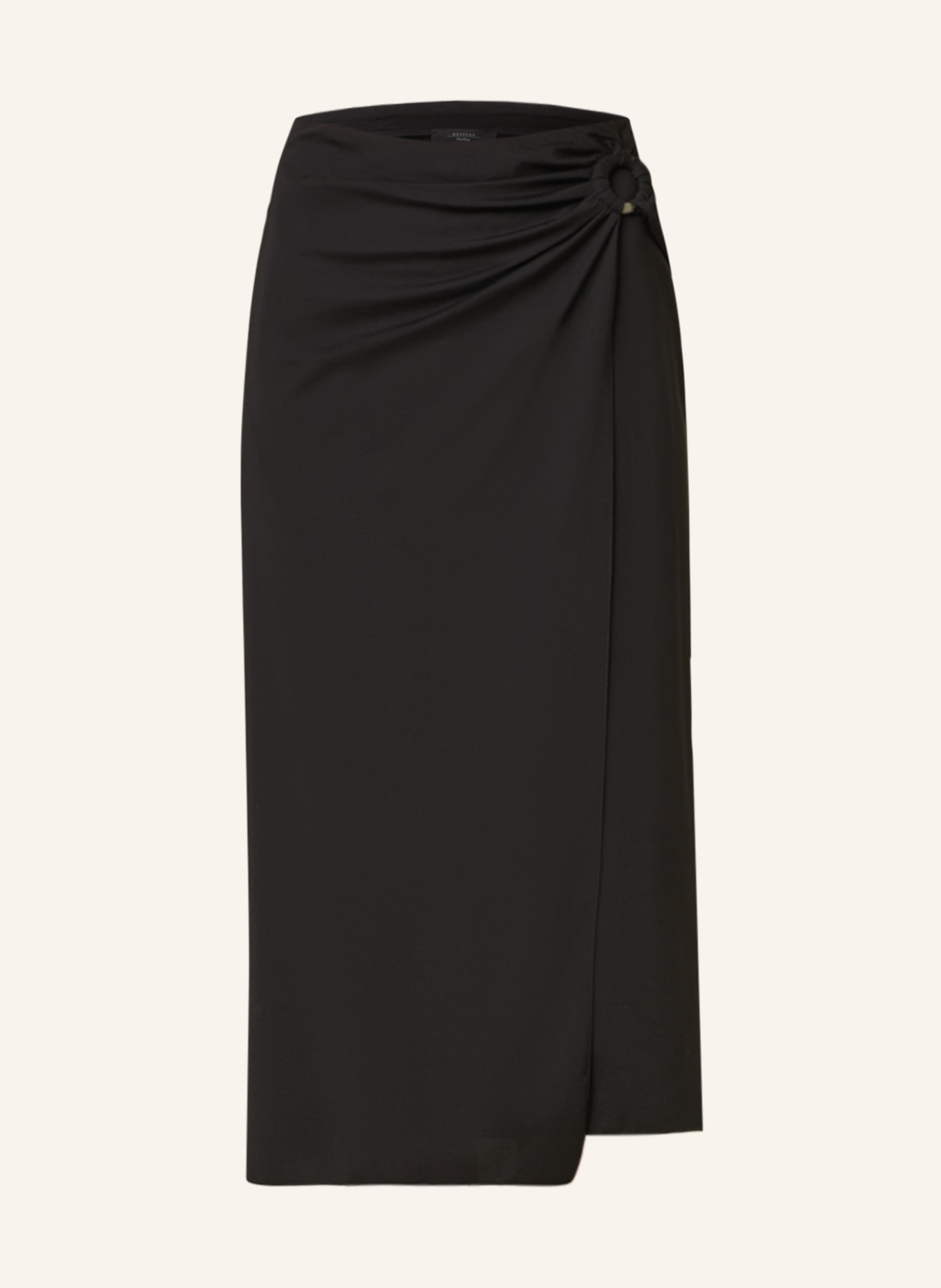 WEEKEND MaxMara Wrap skirt SAMOVAR, Color: BLACK (Image 1)