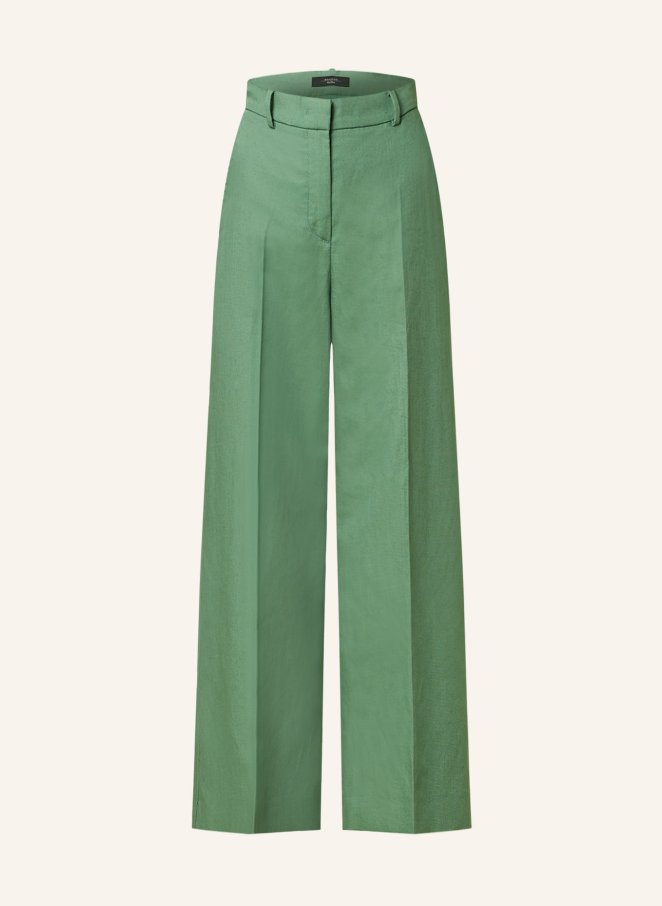 WEEKEND MaxMara 7/8 trousers ZIRCONE, Color: GREEN (Image 1)