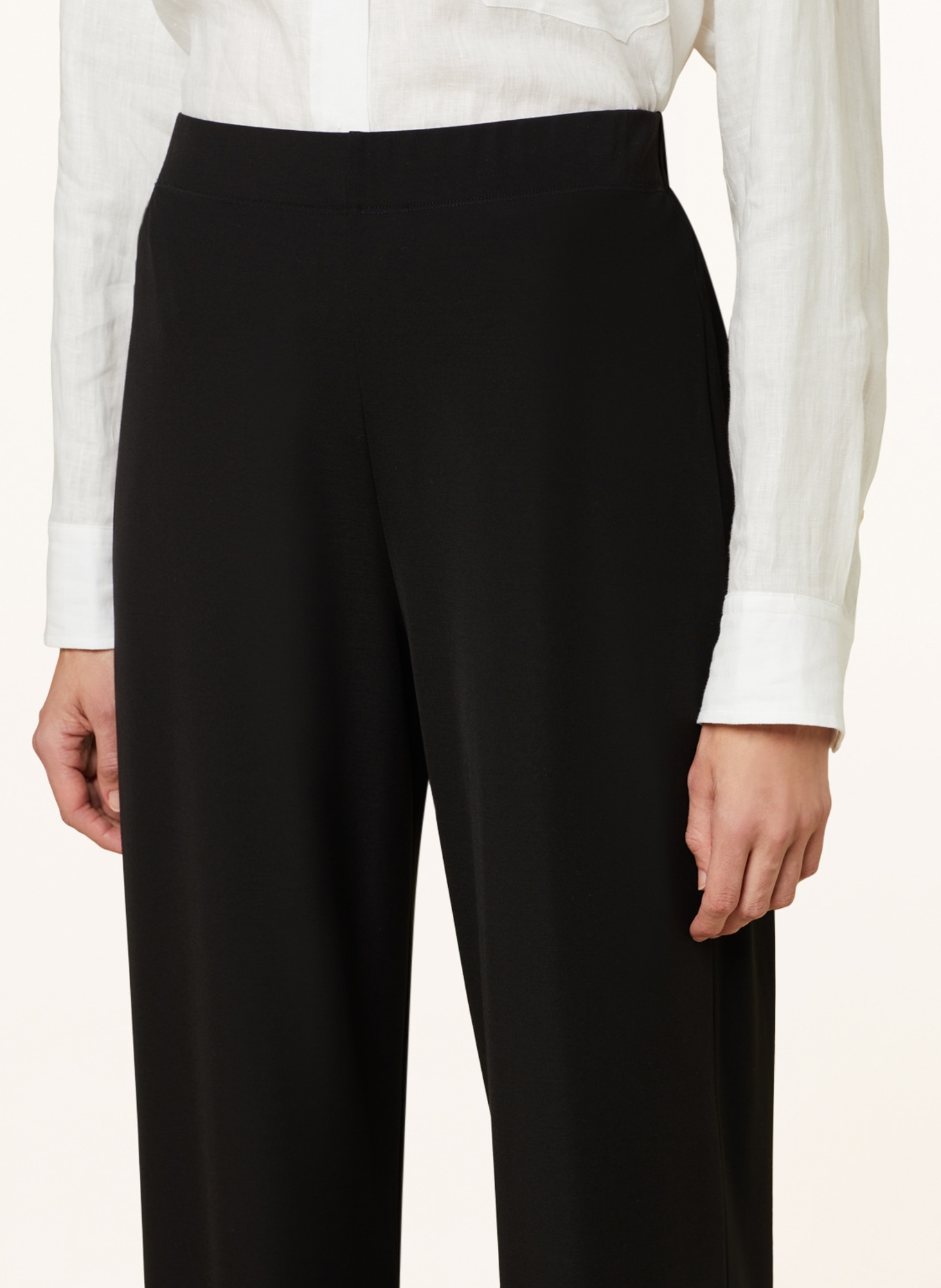 WEEKEND MaxMara Jersey trousers FALCO, Color: BLACK (Image 5)