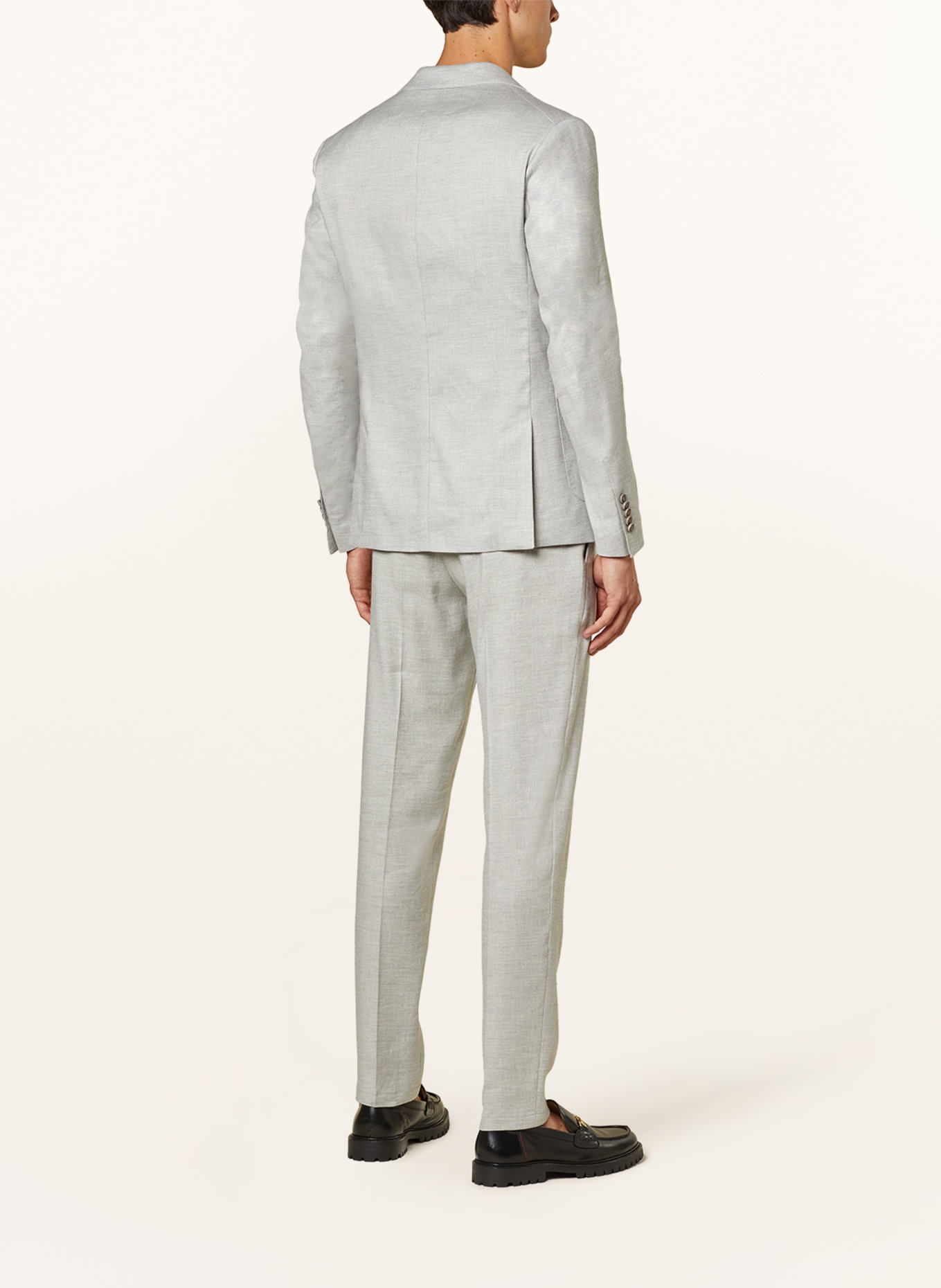 DRYKORN Tailored jacket CARLES regular fit with linen, Color: LIGHT GRAY (Image 3)