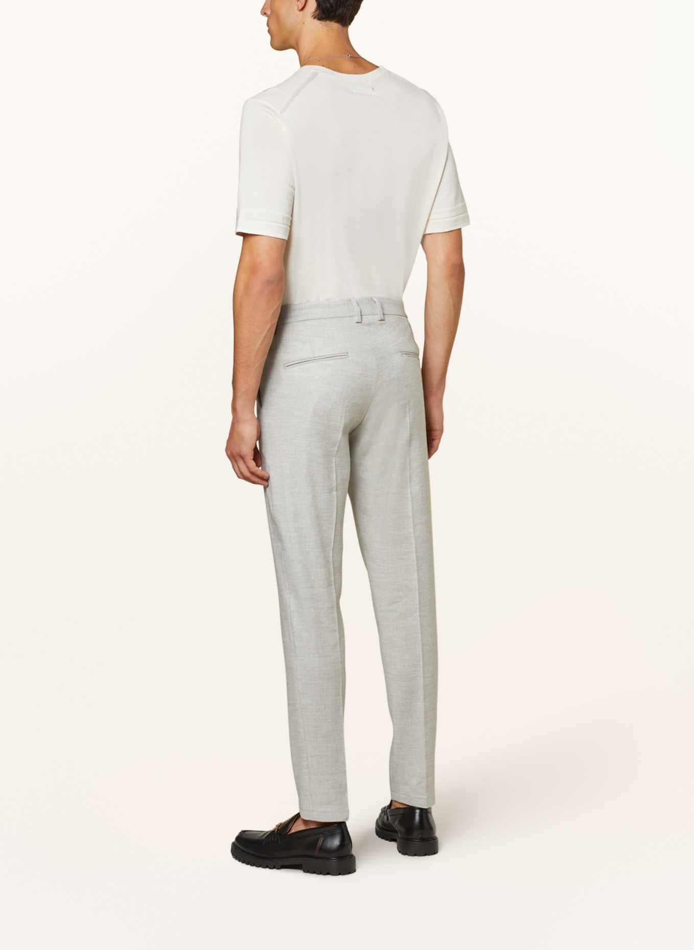 DRYKORN Trousers AJEND extra slim fit with linen, Color: 6702 grau (Image 4)