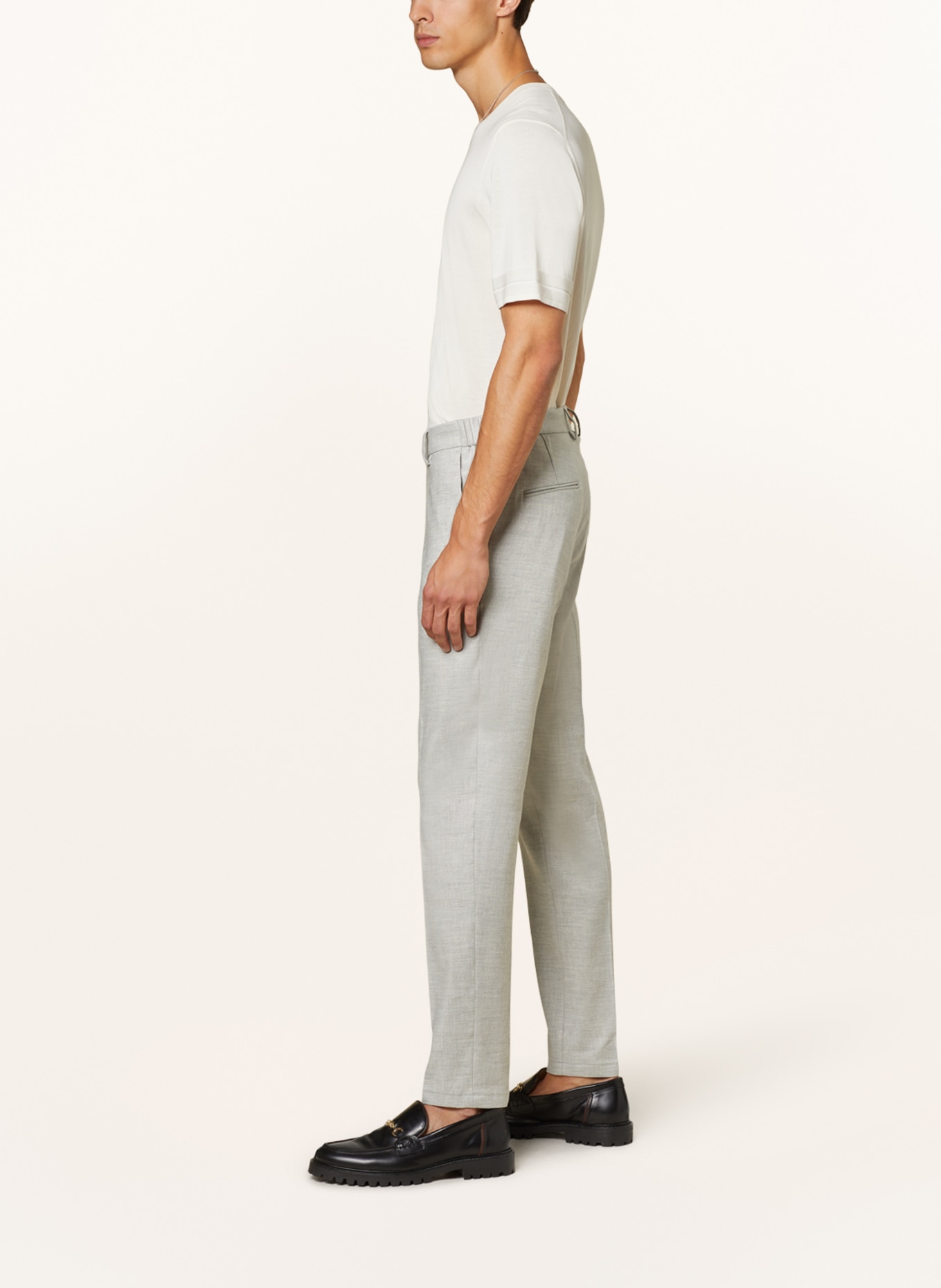 DRYKORN Trousers AJEND extra slim fit with linen, Color: 6702 grau (Image 5)