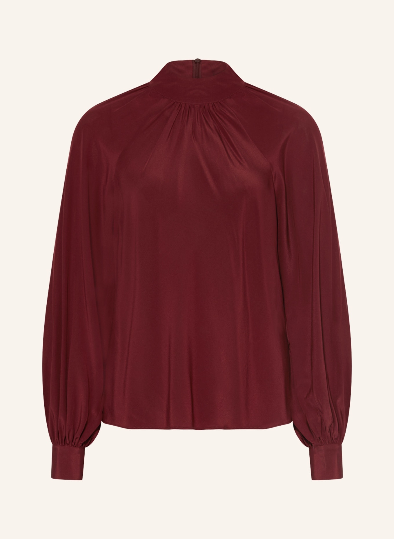 TED BAKER Bow-tie blouse ROBBIEY made of silk, Color: DARK RED (Image 1)