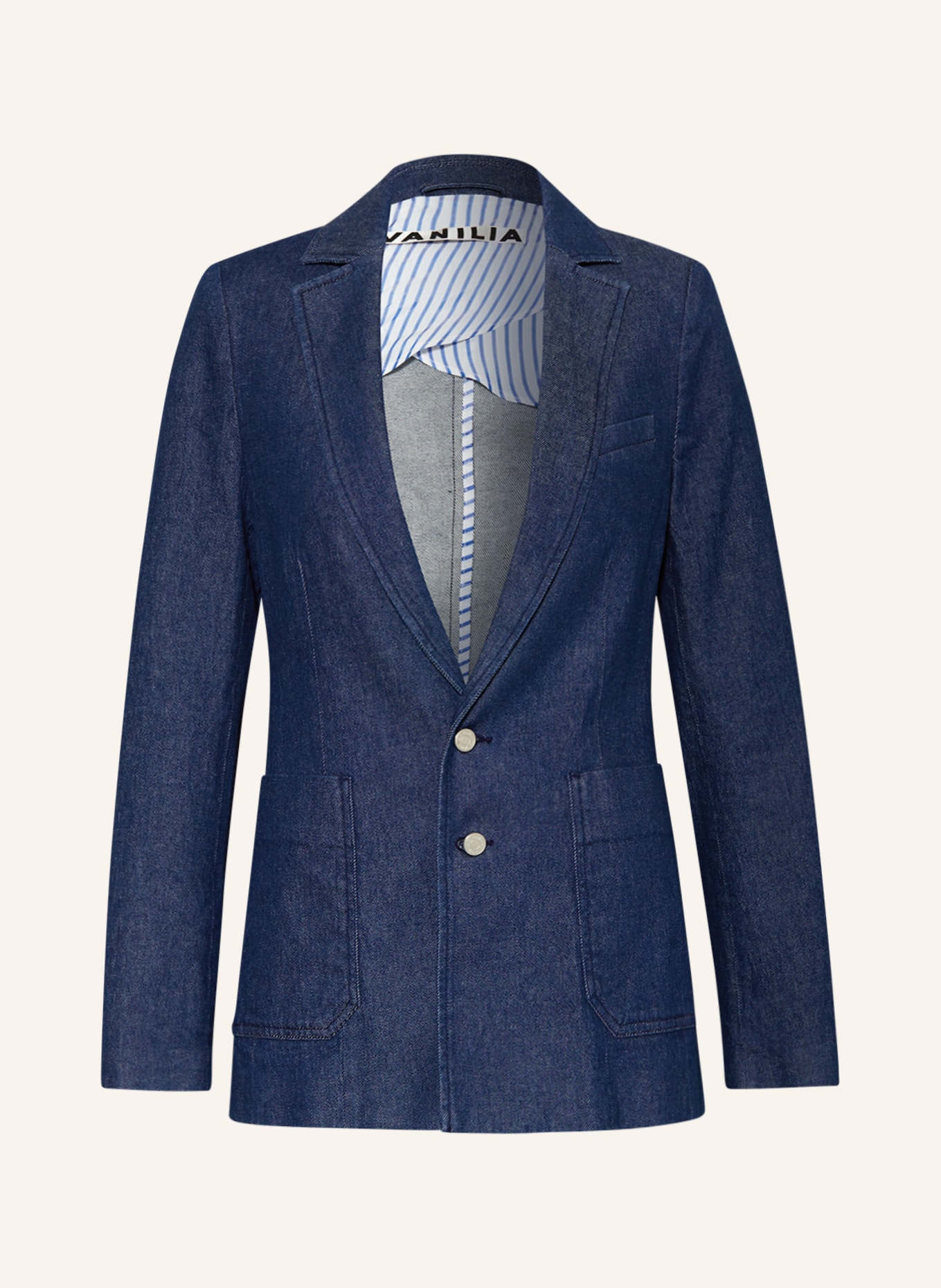 VANILIA Denim blazer, Color: DARK BLUE (Image 1)