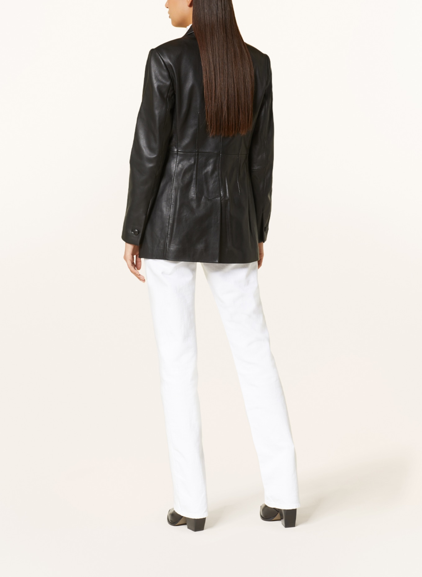TED BAKER Leather blazer MELLIIE, Color: BLACK (Image 3)