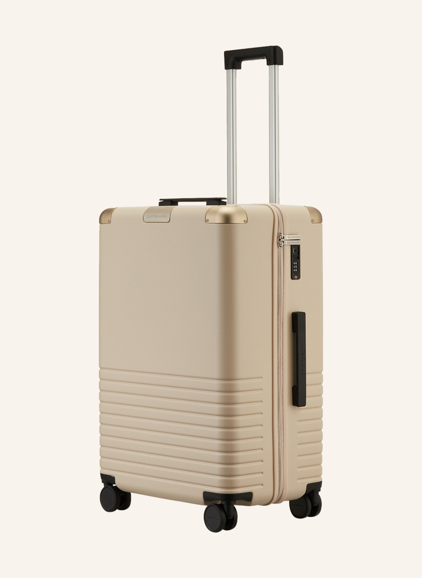 KAPTEN & SON Wheeled luggage HEATHROW CHECK-IN, Color: CREAM (Image 1)