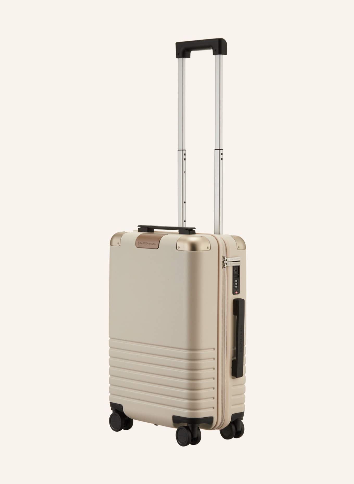 KAPTEN & SON Wheeled luggage HEATHROW CABIN, Color: LIGHT BROWN (Image 1)