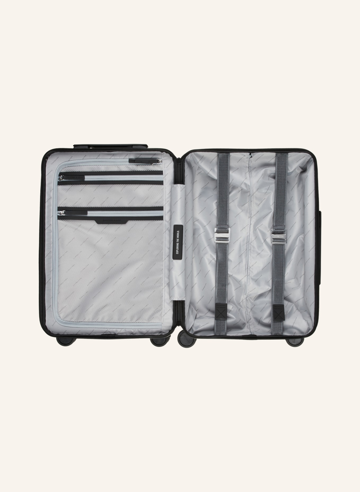 KAPTEN & SON Wheeled luggage HEATHROW CABIN, Color: BLACK (Image 2)