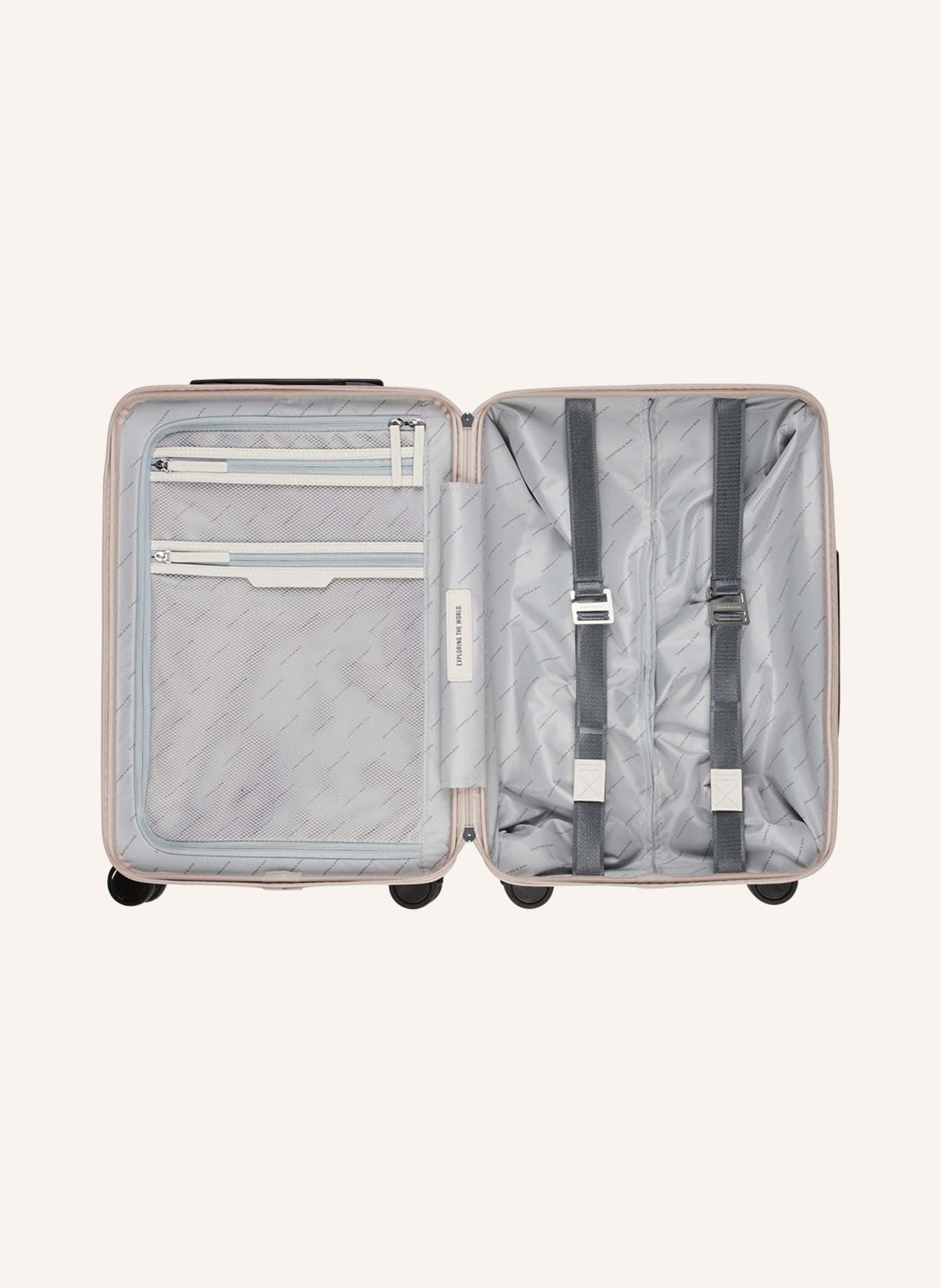 KAPTEN & SON Wheeled luggage HEATHROW CABIN, Color: ROSE (Image 2)