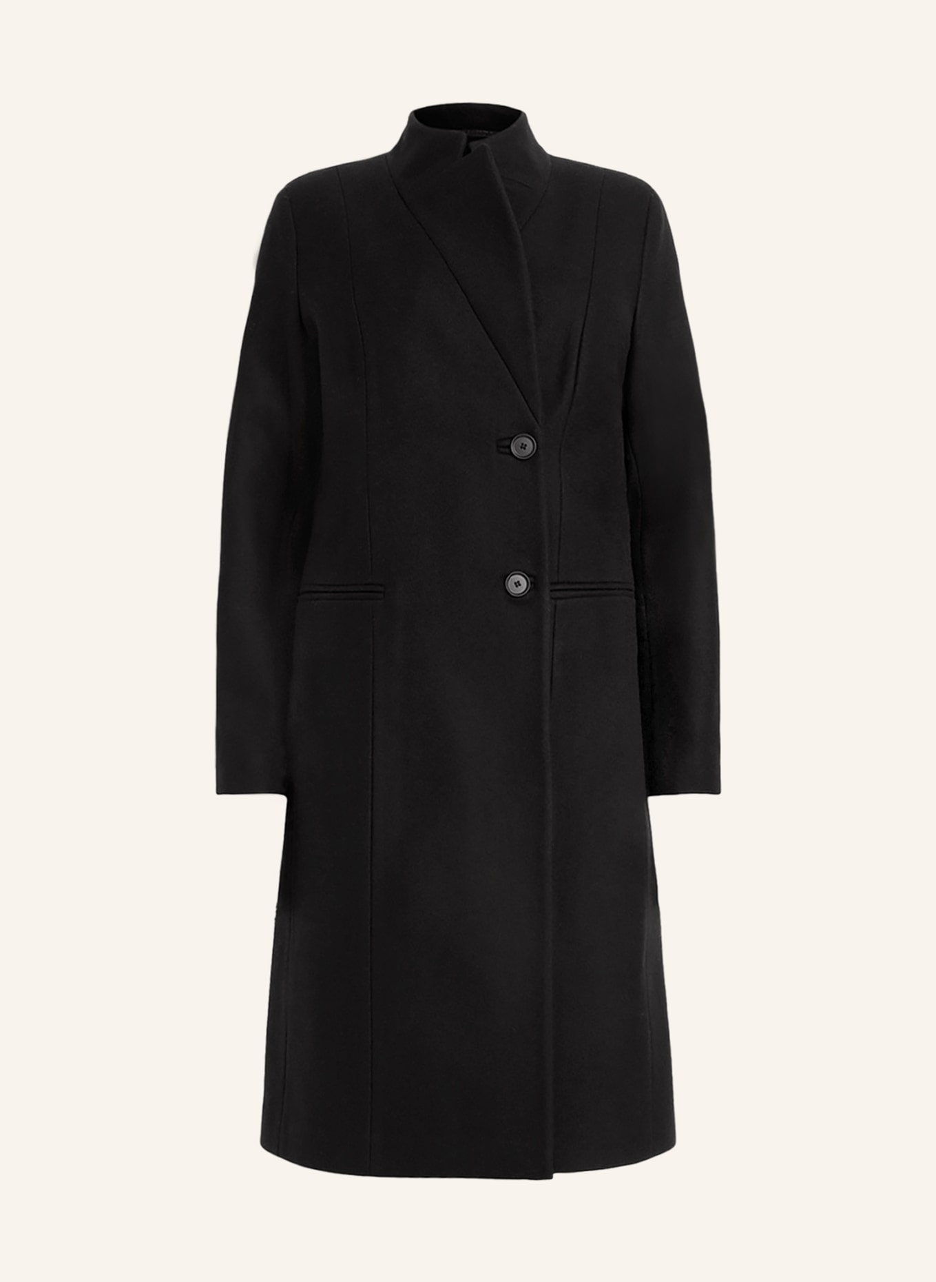 Ladies black clearance wool coat sale