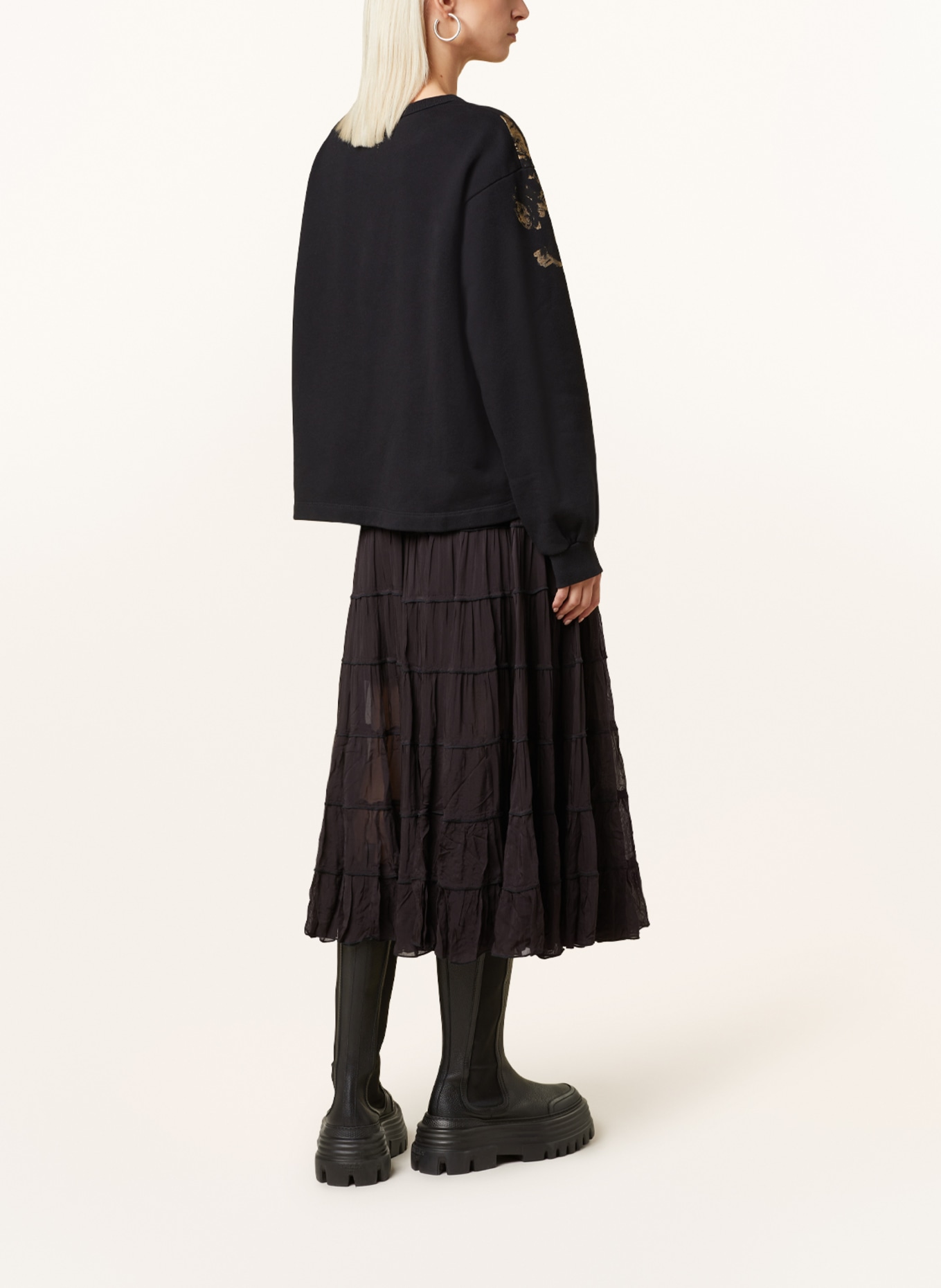 ALLSAINTS Skirt EVA, Color: BLACK (Image 3)