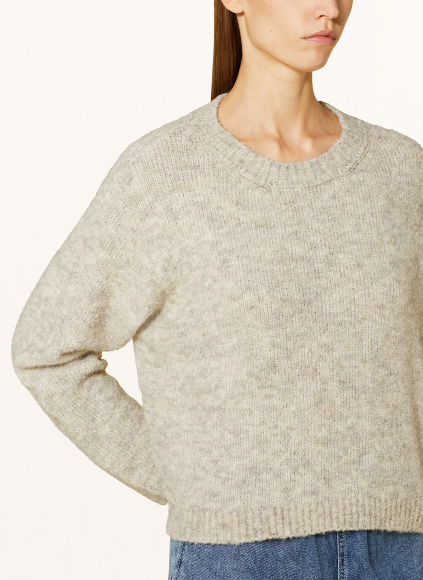 American Vintage Sweater CIKOYA, Color: LIGHT GRAY (Image 4)