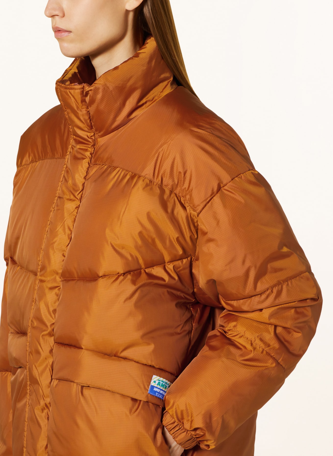 American Vintage Quilted jacket ZIDIBAY, Color: DARK ORANGE (Image 4)