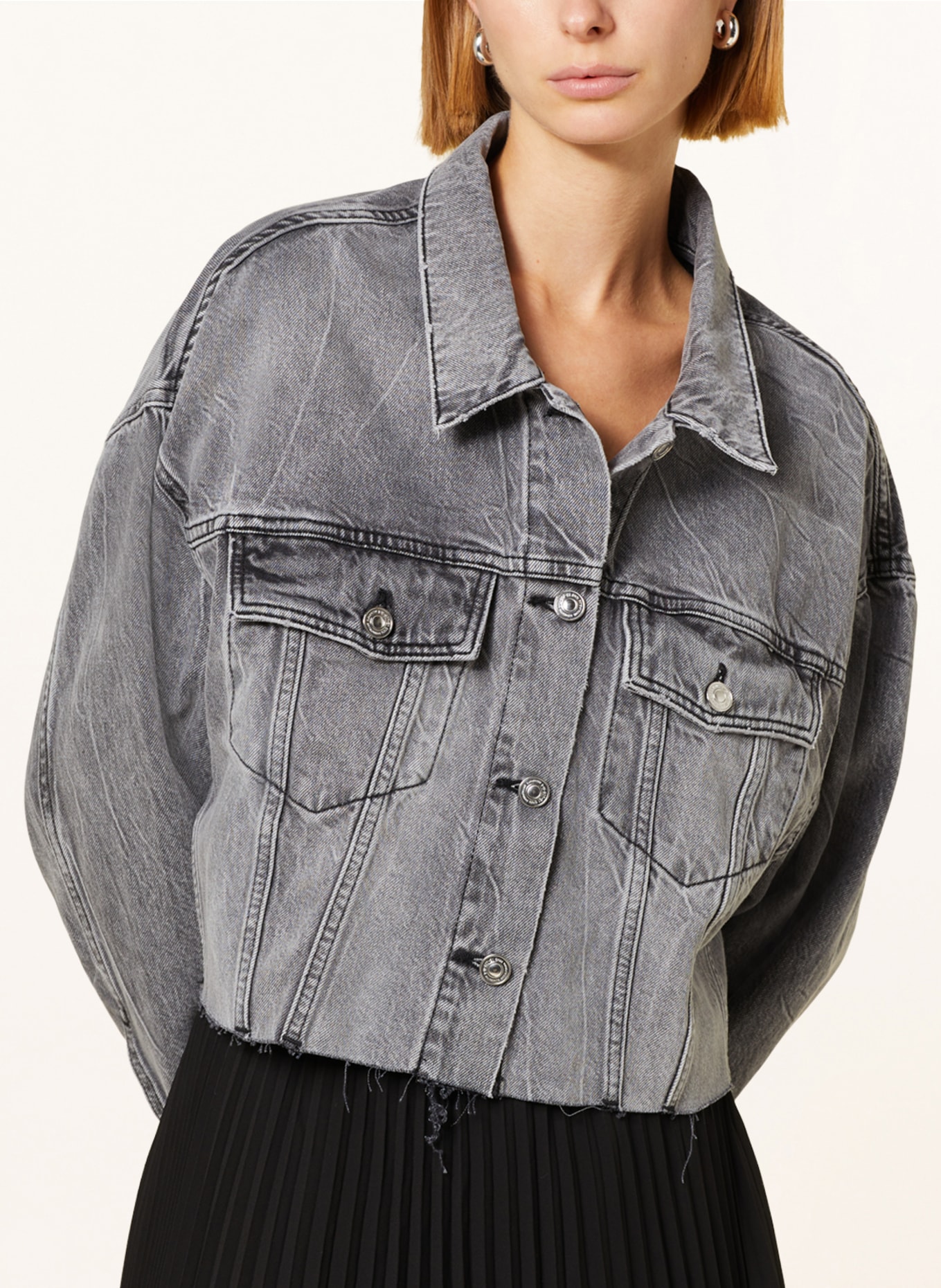 All saints on sale white denim jacket
