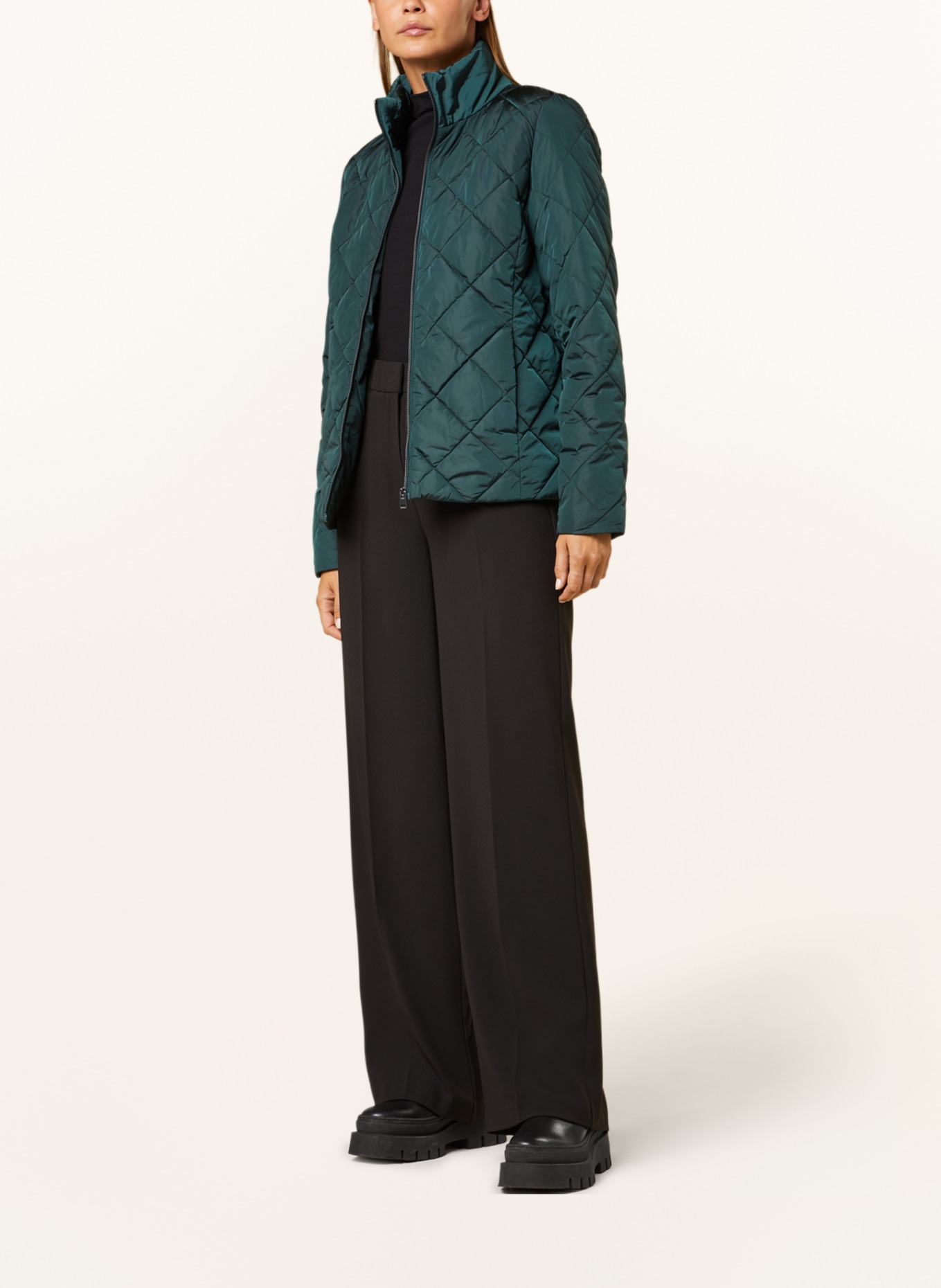 OPUS Quilted jacket HOLISHA, Color: GREEN (Image 2)