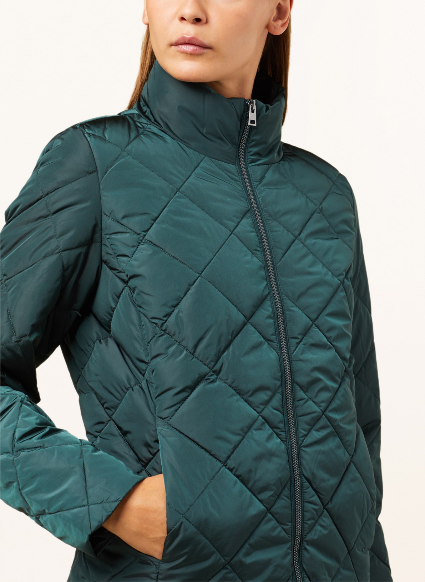 OPUS Quilted jacket HOLISHA, Color: GREEN (Image 4)