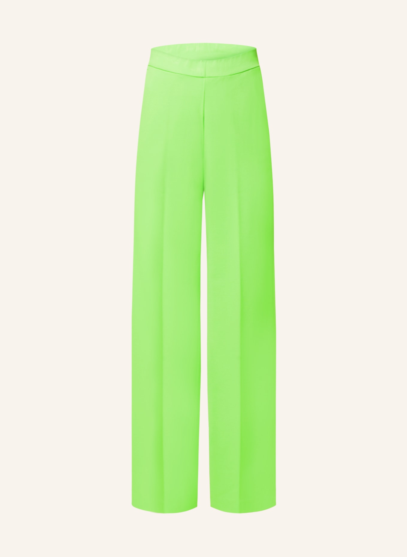 SEM PER LEI Wide leg trousers made of jersey, Color: LIGHT GREEN (Image 1)