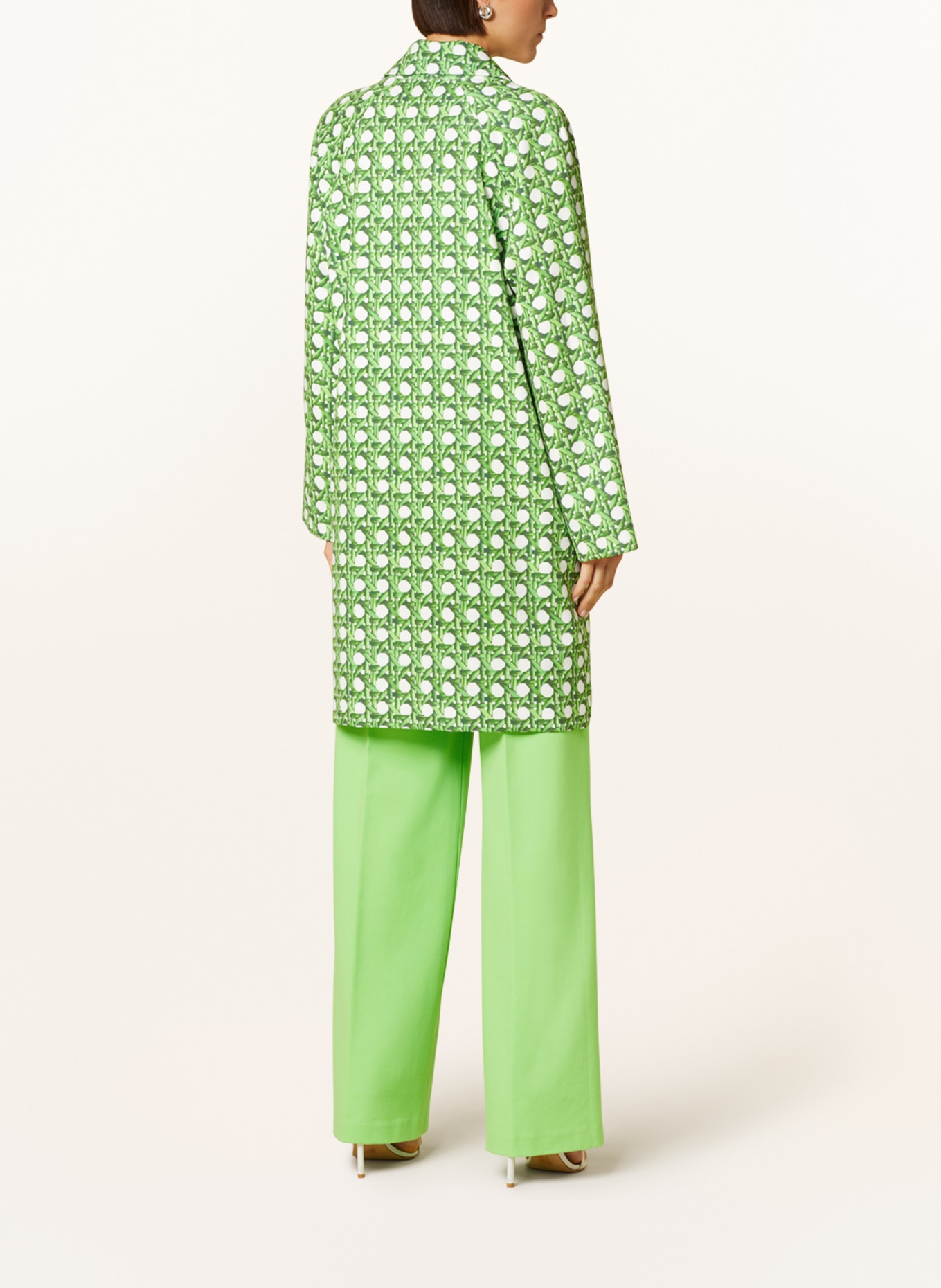 SEM PER LEI Coat, Color: GREEN/ WHITE (Image 3)