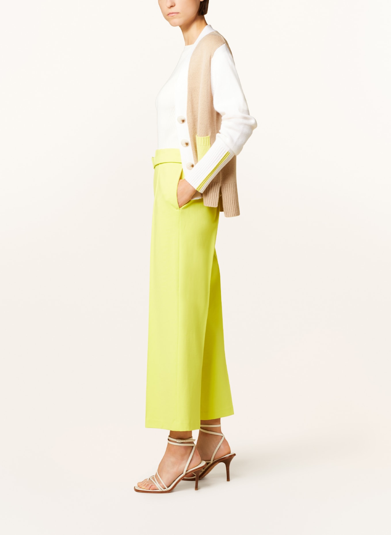 SEM PER LEI Jersey culottes, Color: YELLOW (Image 4)