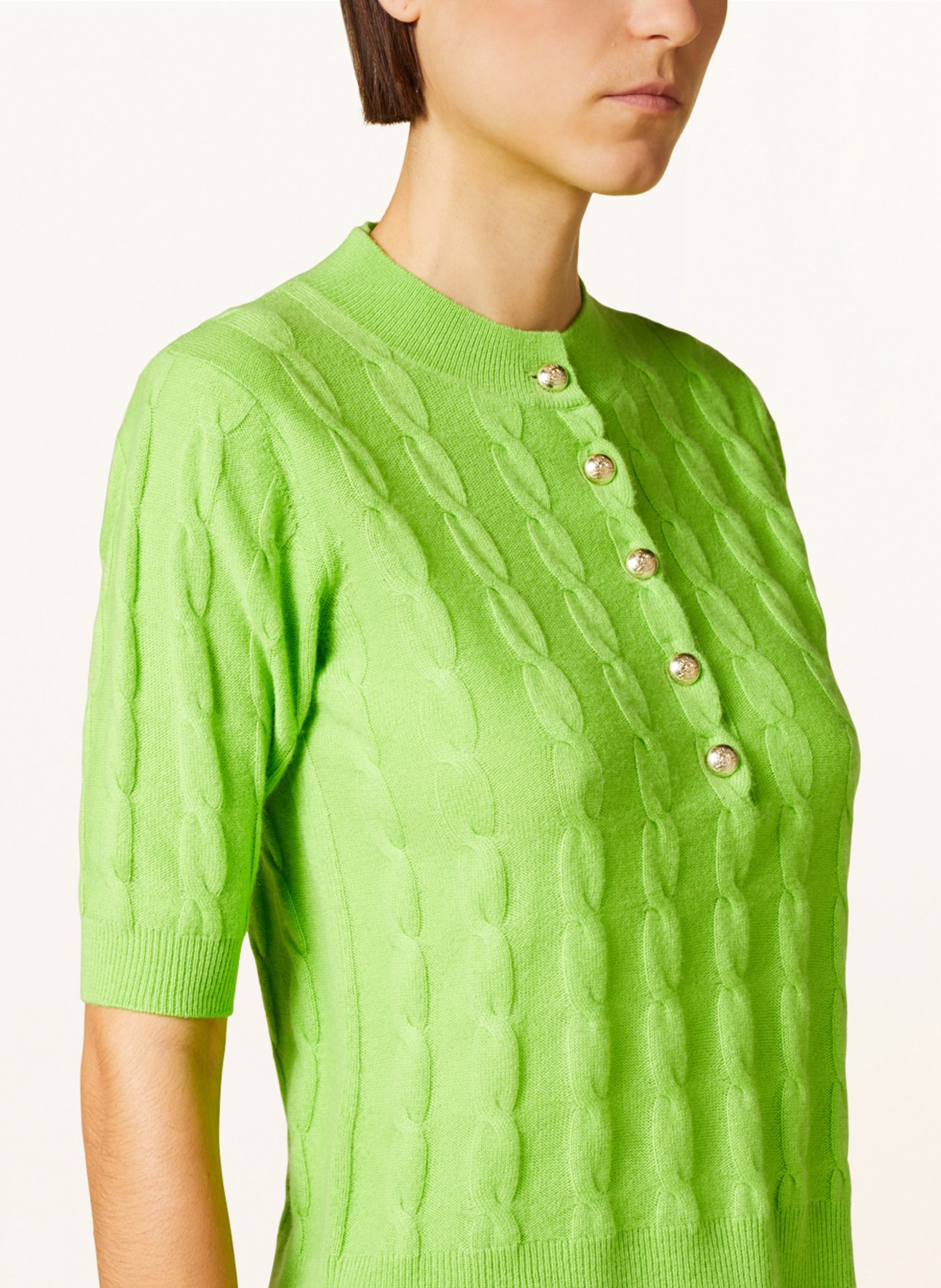 SEM PER LEI Pullover mit Cashmere, Farbe: HELLGRÜN (Bild 4)