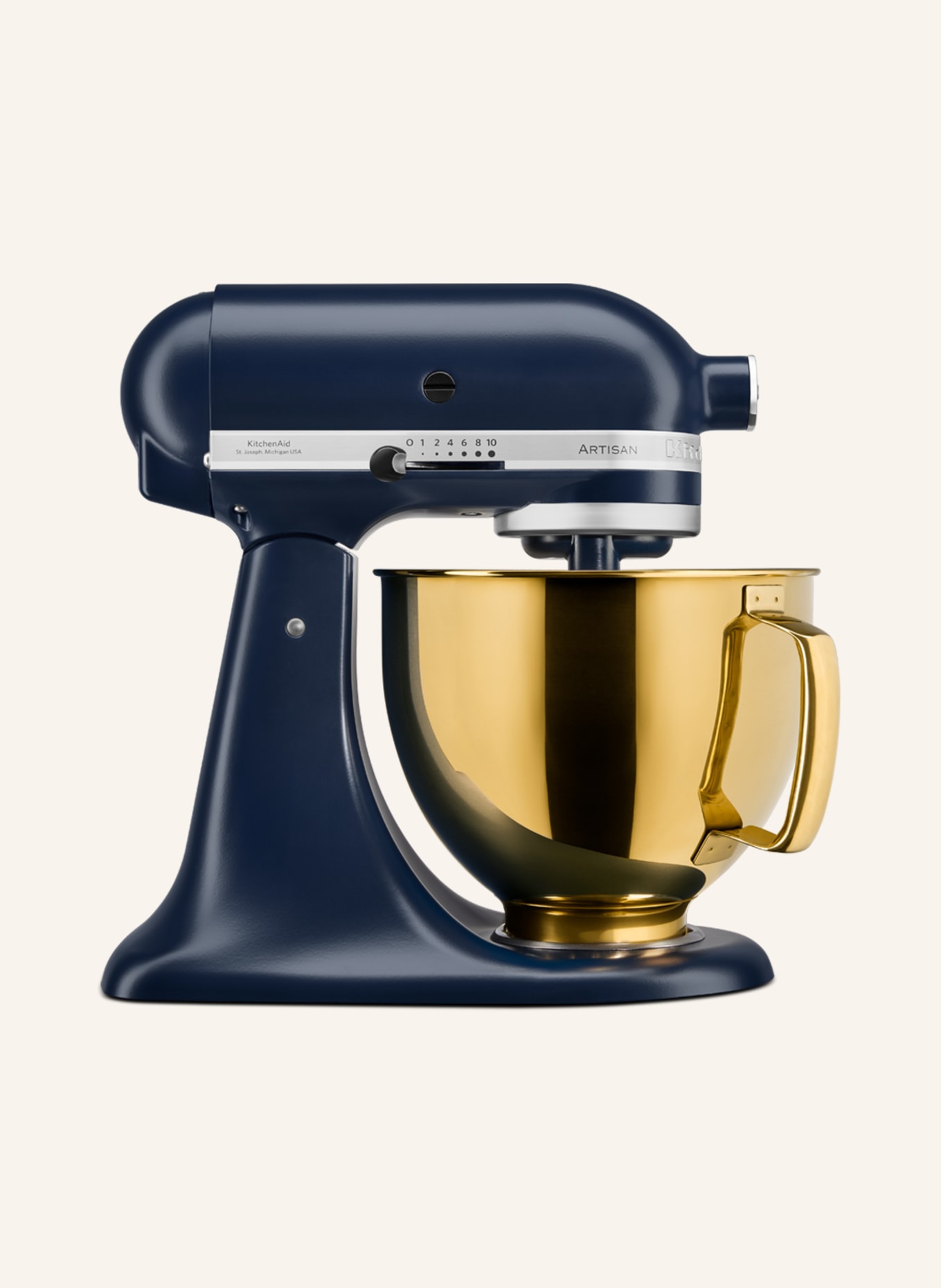 KitchenAid Küchenmaschine ARTISAN 4,7 l, Farbe: GOLD/ PETROL (Bild 1)