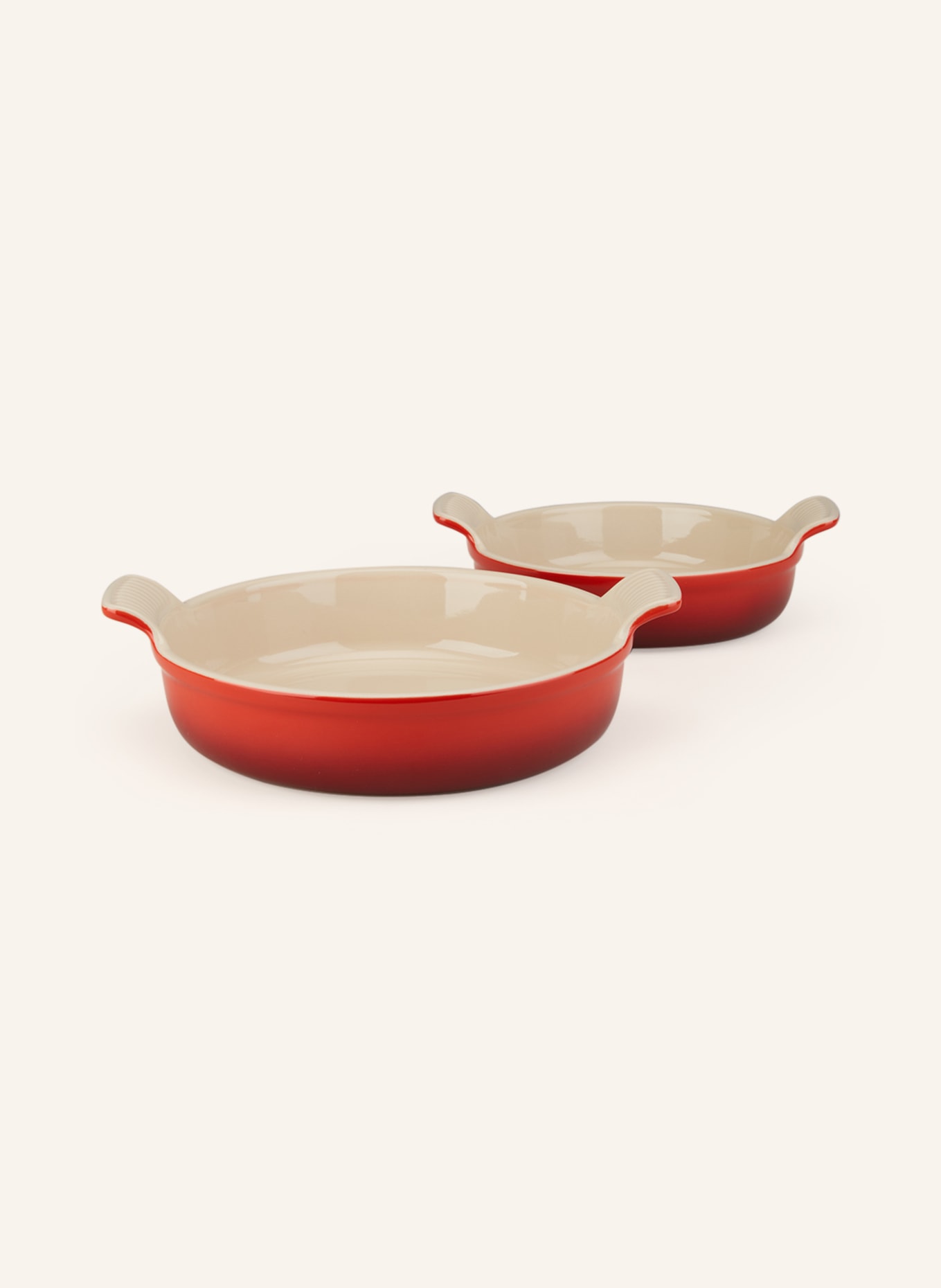 LE CREUSET 2er-Set Auflaufformen TRADITION, Farbe: CERISE (Bild 1)