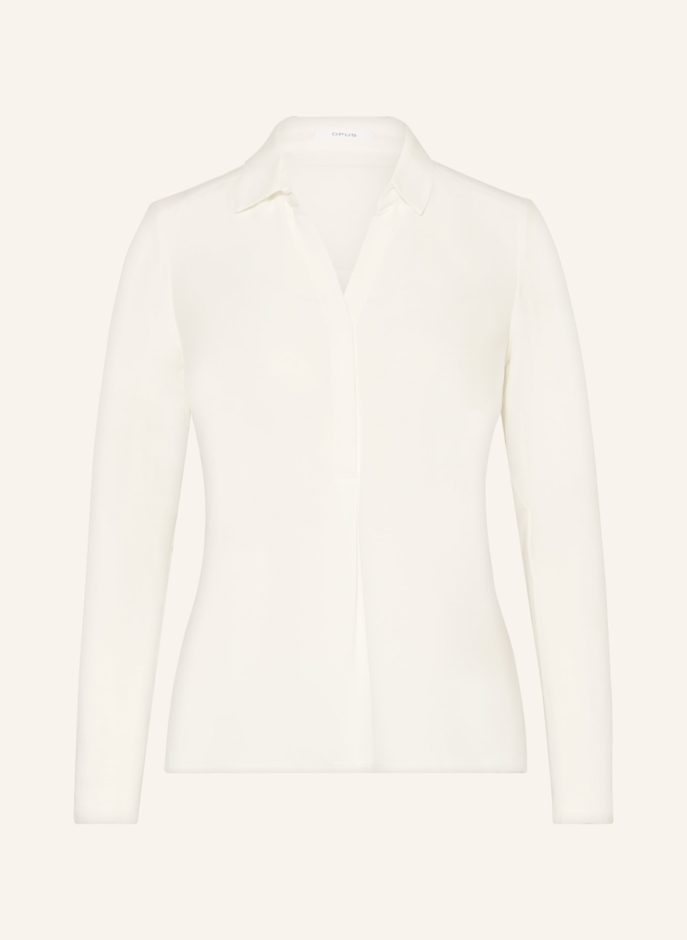 OPUS Shirt blouse FRERA in mixed materials, Color: WHITE (Image 1)