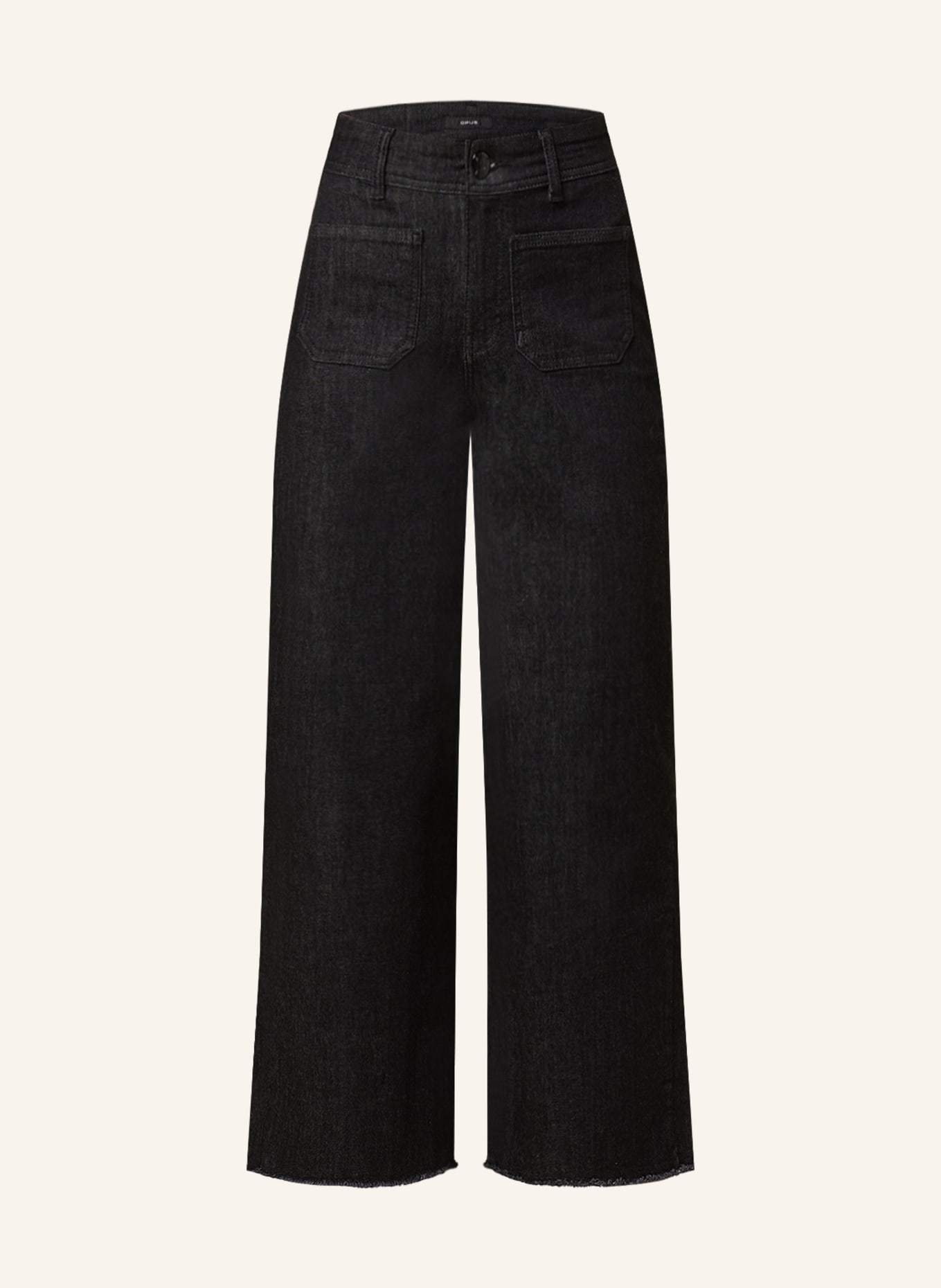 OPUS Culotte jeans MACONA, Color: 7420 deep black (Image 1)
