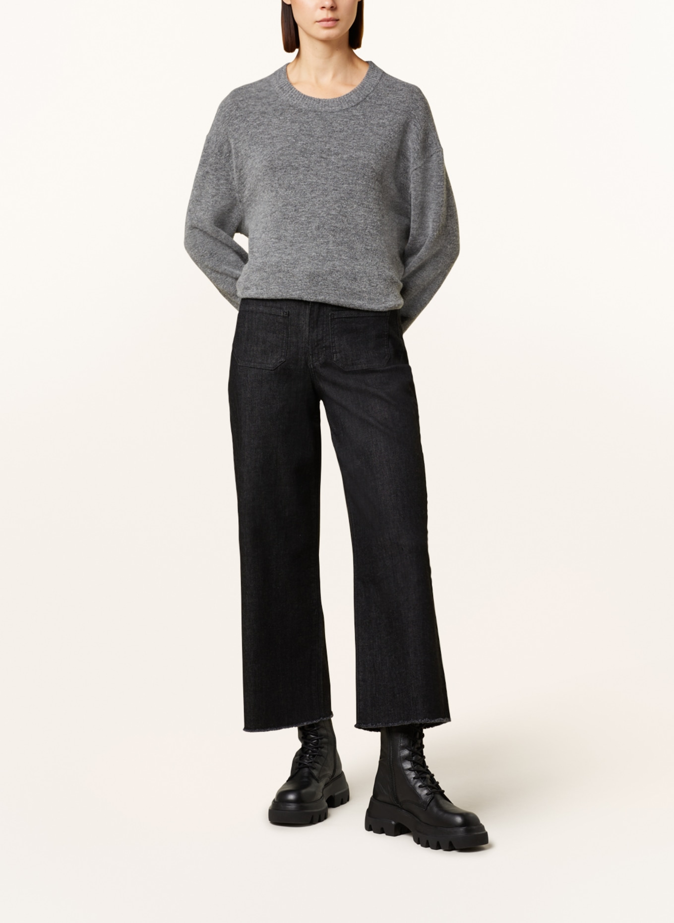 OPUS Culotte jeans MACONA, Color: 7420 deep black (Image 2)