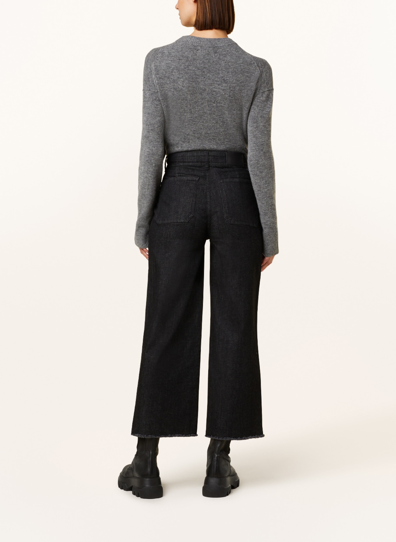 OPUS Culotte jeans MACONA, Color: 7420 deep black (Image 3)