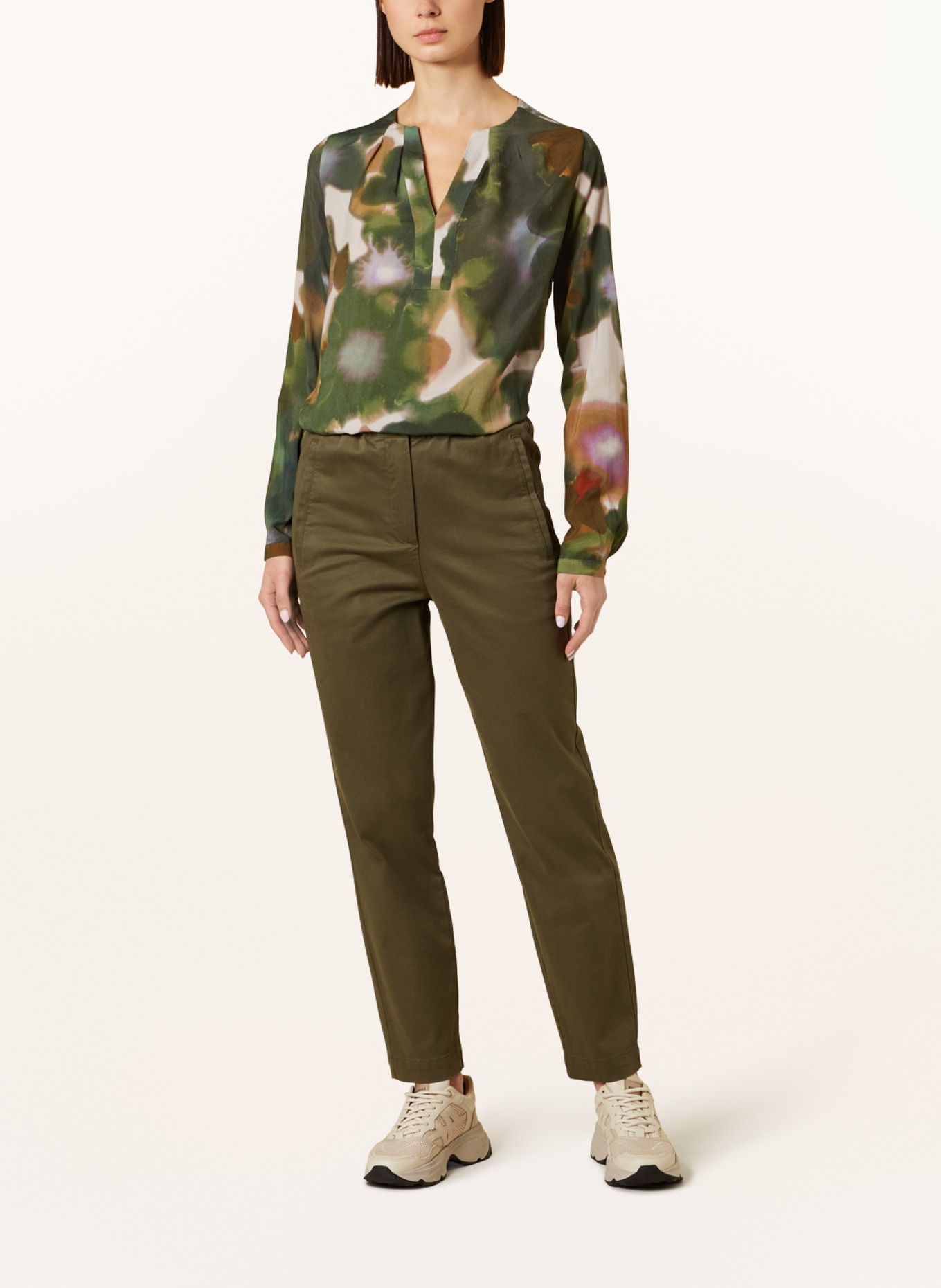 CARTOON Shirt blouse, Color: GREEN/ PURPLE (Image 2)