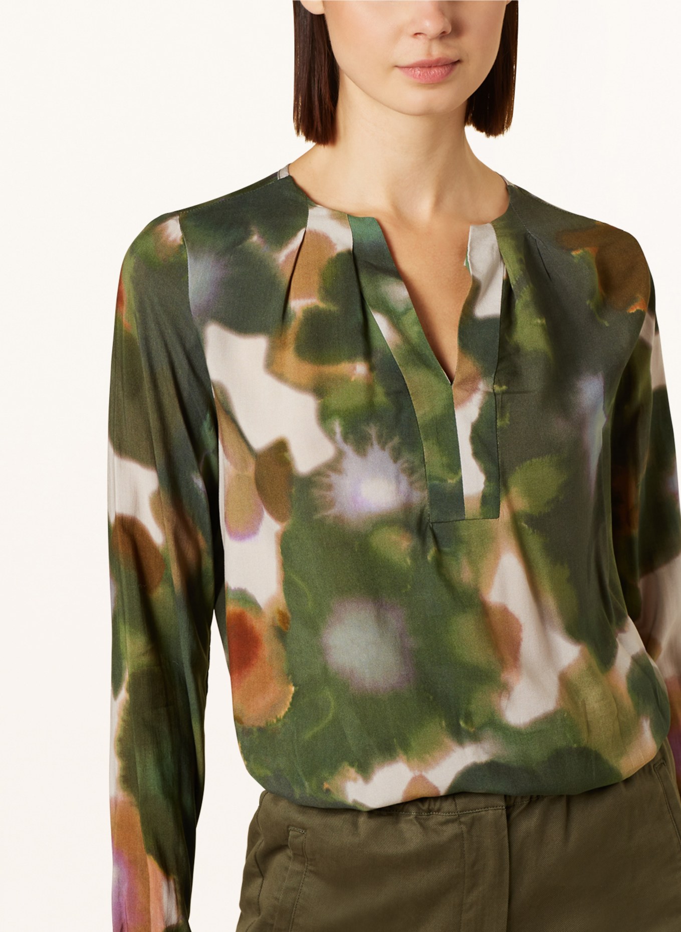 CARTOON Shirt blouse, Color: GREEN/ PURPLE (Image 4)
