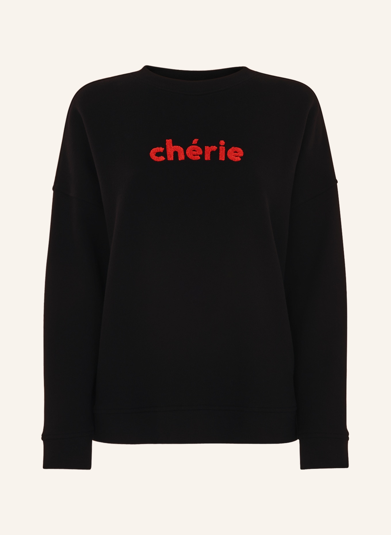 WHISTLES Sweatshirt, Color: BLACK/ RED (Image 1)