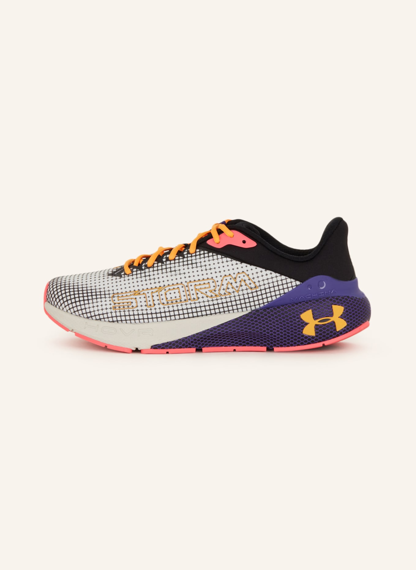 UNDER ARMOUR Running shoes UA MACHINA STORM, Color: WHITE/ BLACK (Image 4)
