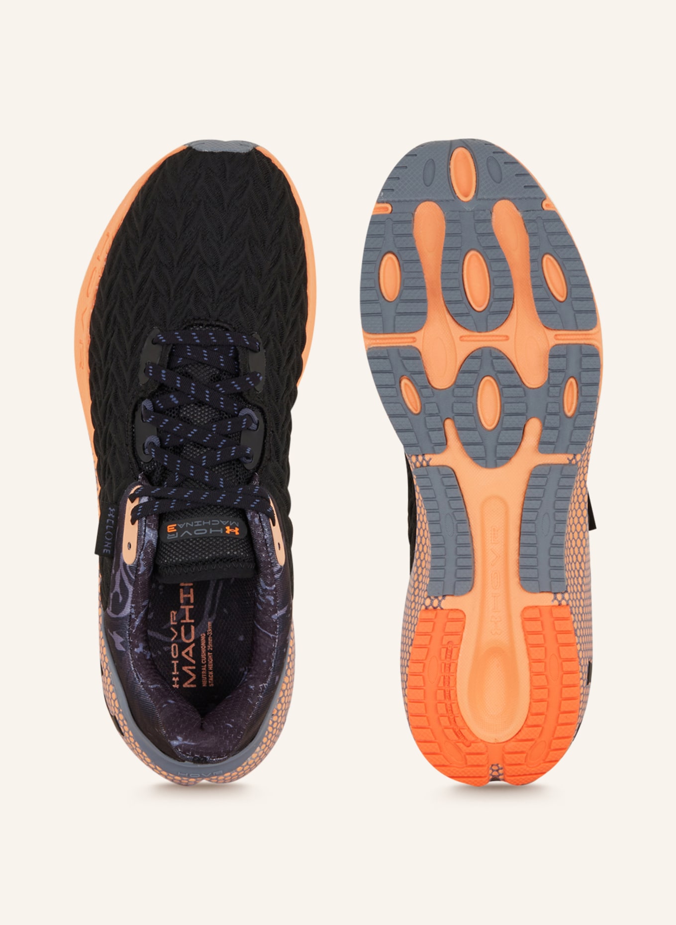 UNDER ARMOUR Running shoes UA HOVR™ MACHINA 3 CLONE, Color: BLACK/ ORANGE (Image 5)
