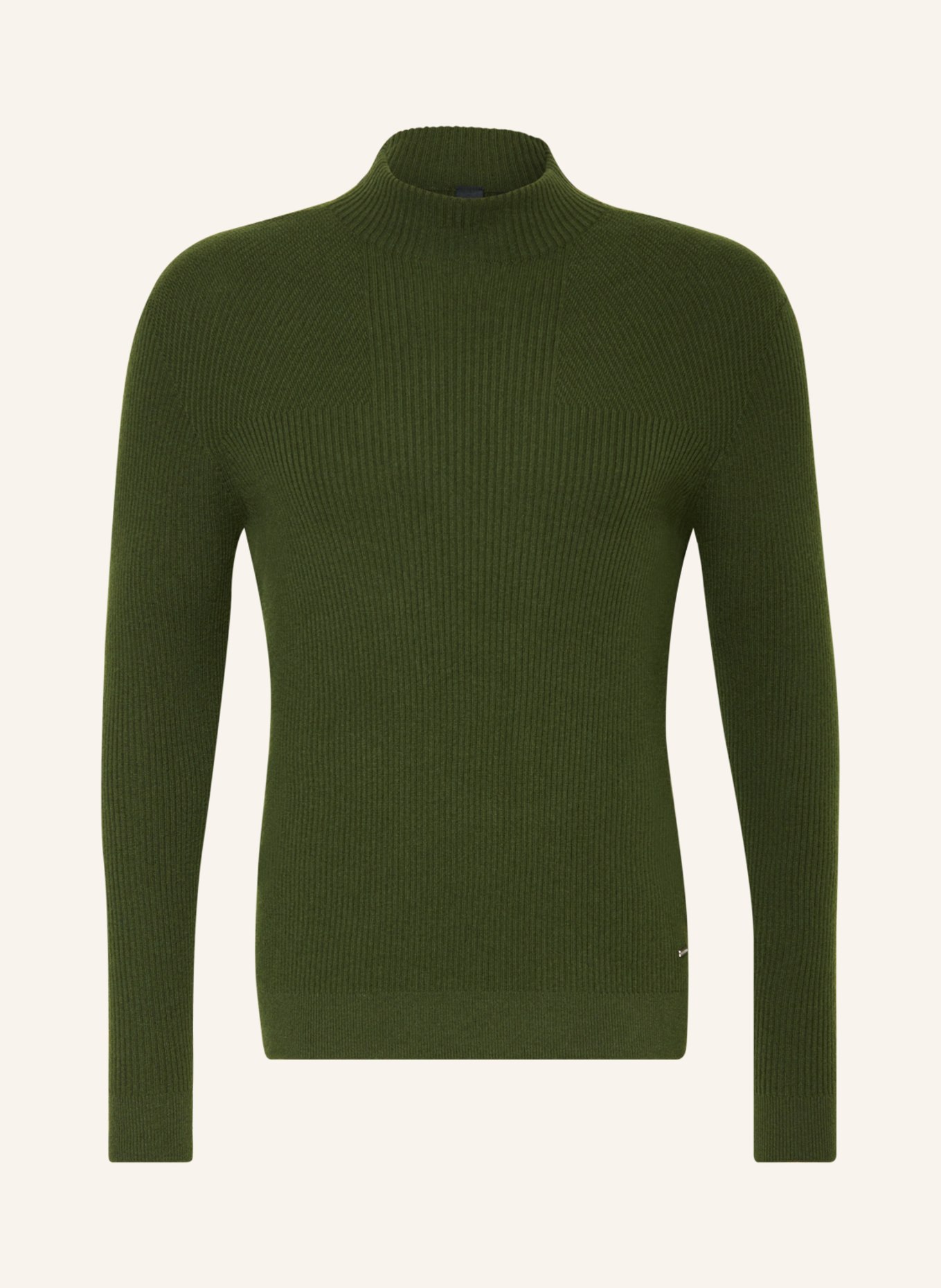 ALPHATAURI Sweter FLUCK z dodatkiem kaszmiru, Kolor: CIEMNOZIELONY (Obrazek 1)