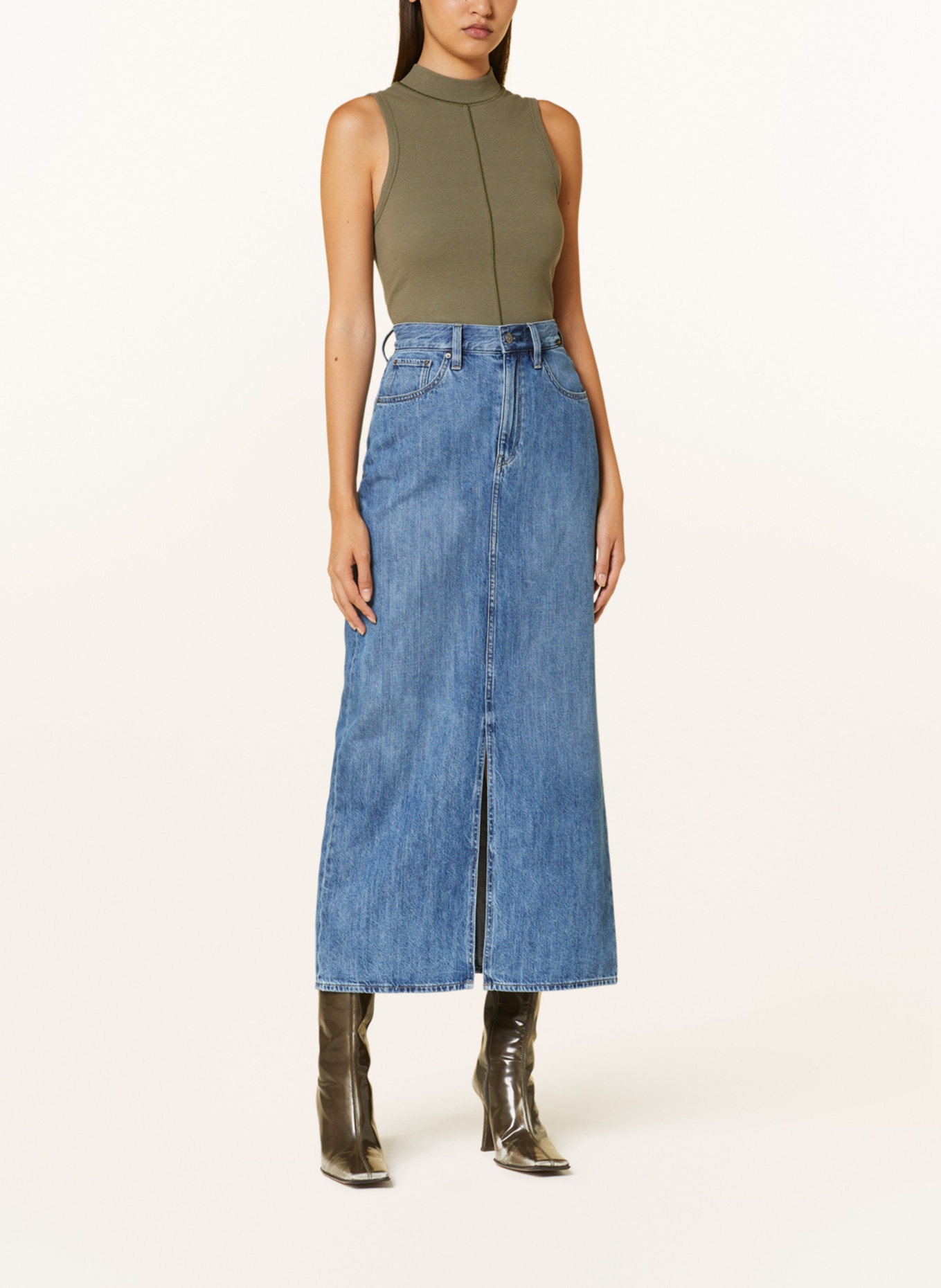 G Star RAW Denim skirt VIKTORIA in g326 faded cliffside blue