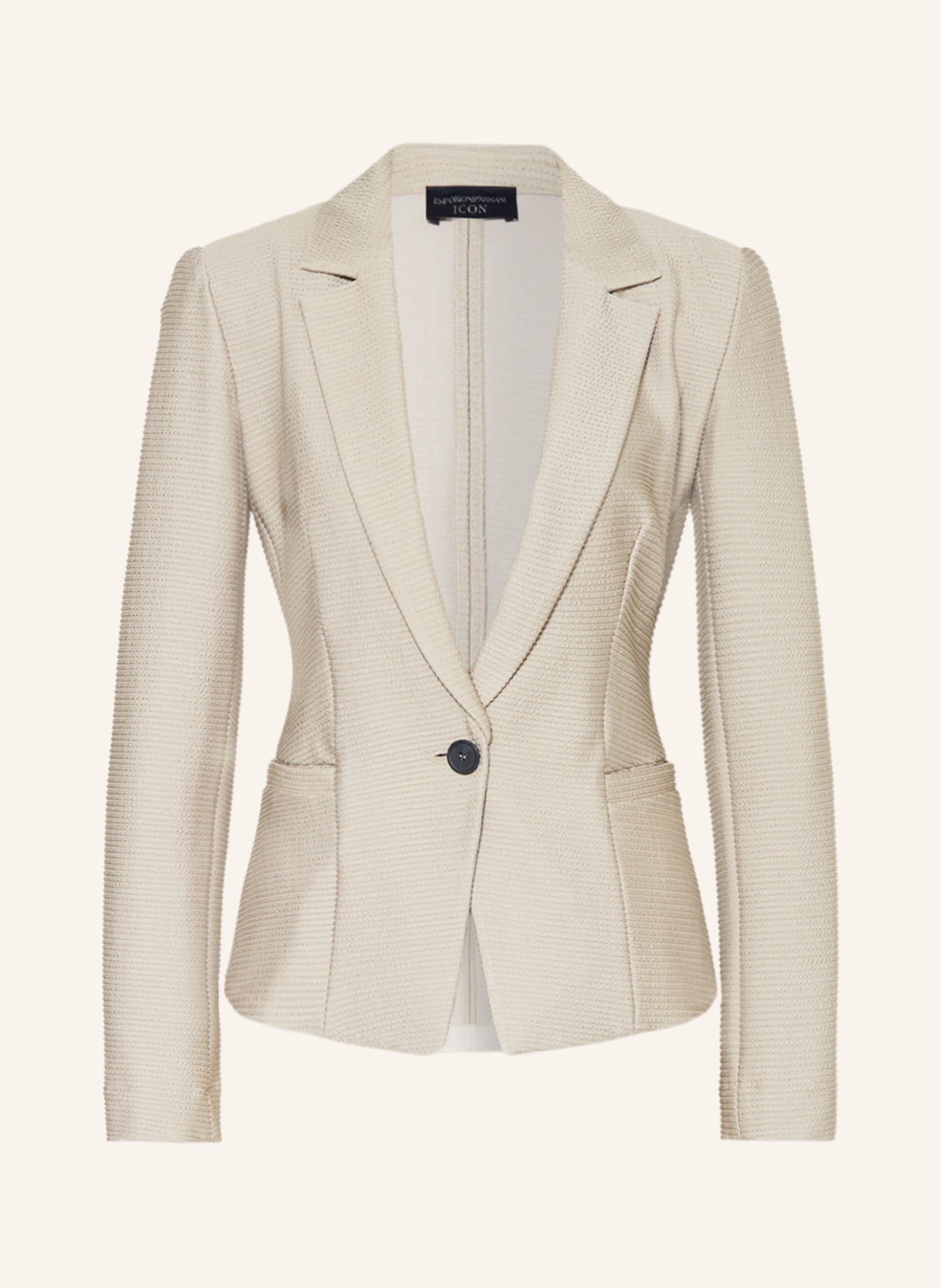 EMPORIO ARMANI Jersey blazer, Color: BEIGE (Image 1)