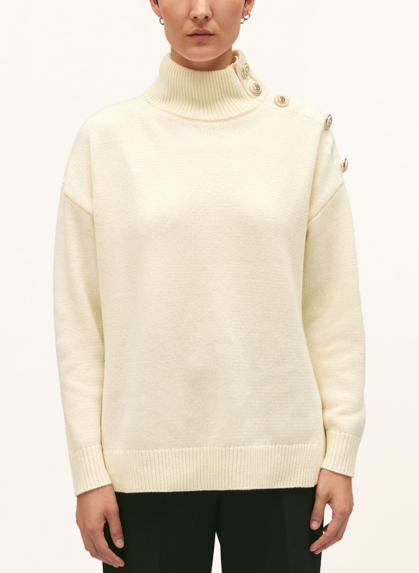 CLAUDIE PIERLOT Oversized-Pullover, Farbe: ECRU (Bild 4)