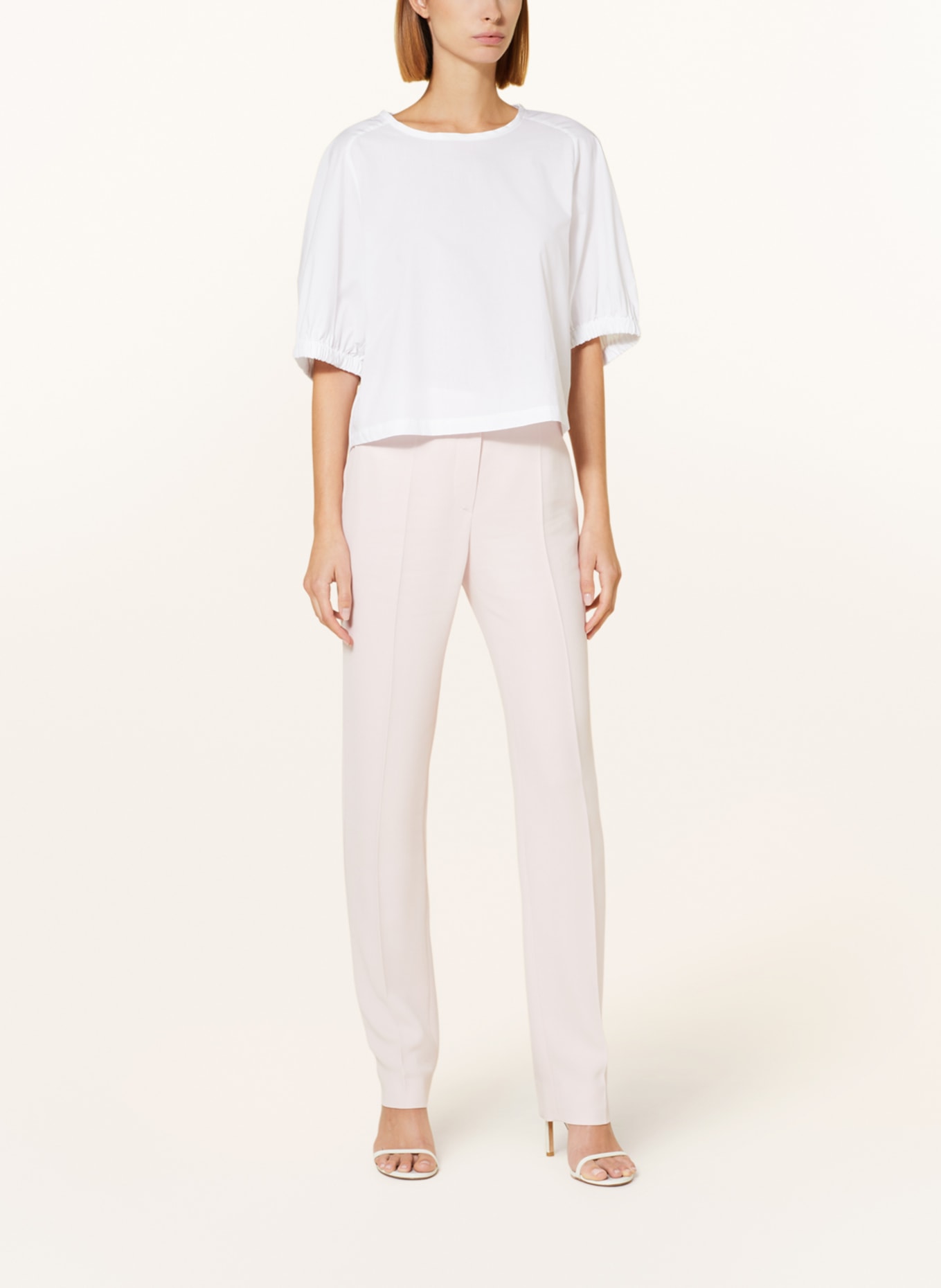EMPORIO ARMANI Shirt blouse with 3/4 sleeves, Color: WHITE (Image 2)
