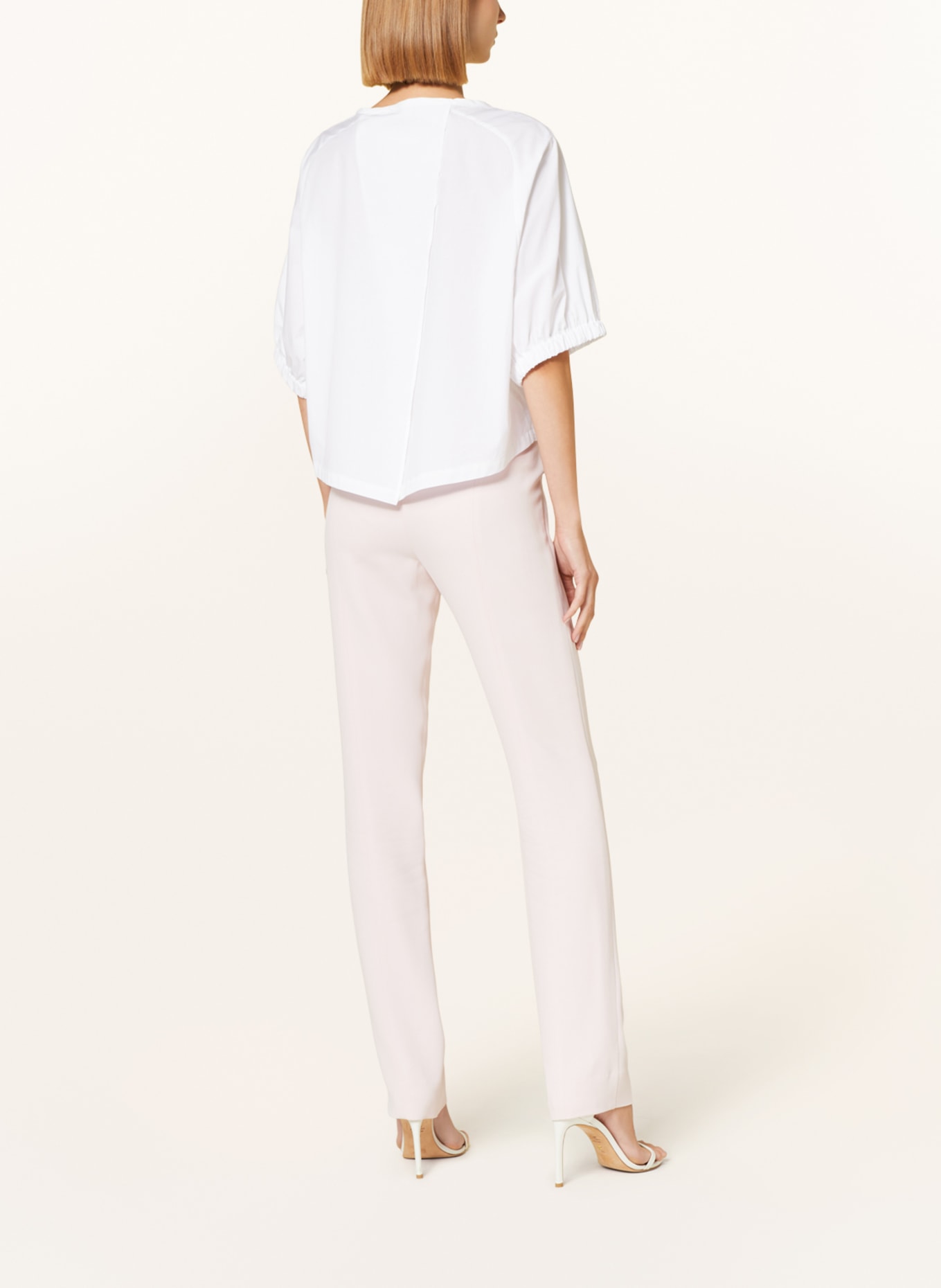 EMPORIO ARMANI Shirt blouse with 3/4 sleeves, Color: WHITE (Image 3)