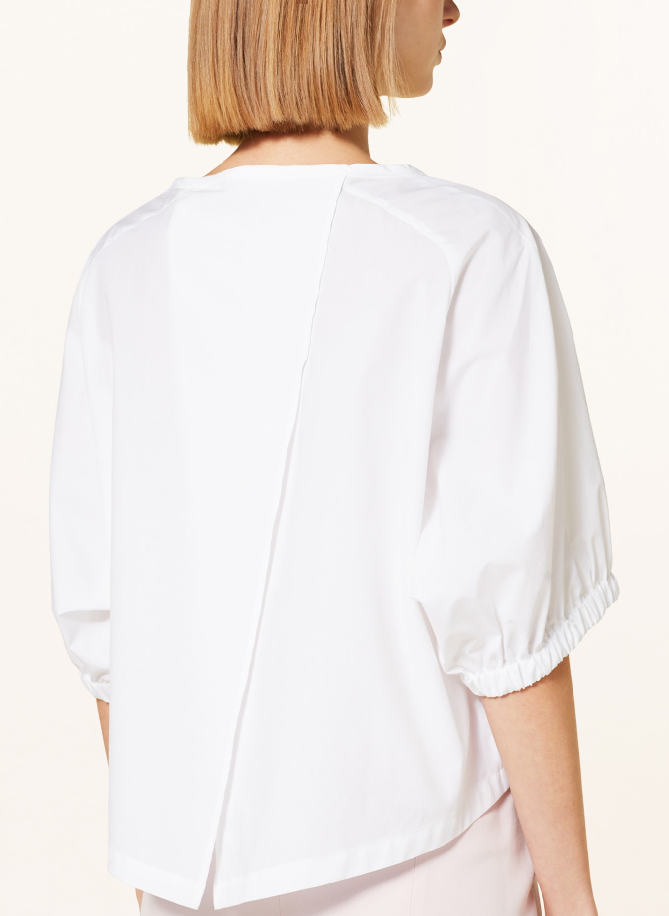 EMPORIO ARMANI Shirt blouse with 3/4 sleeves, Color: WHITE (Image 4)