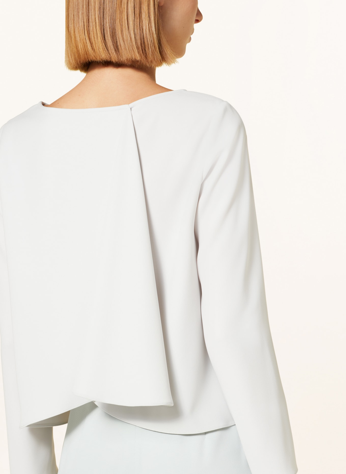 EMPORIO ARMANI Shirt blouse with 3/4 sleeves, Color: LIGHT GRAY (Image 4)